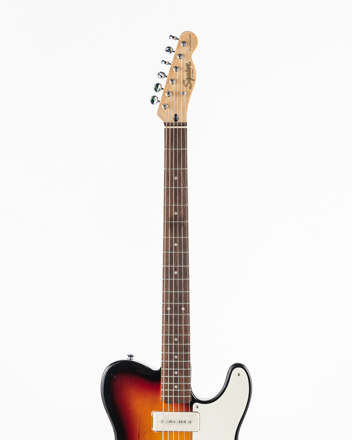 USED Squier Paranormal Baritone Cabronita Telecaster Electric Guitar - 3-Tone Sunburst