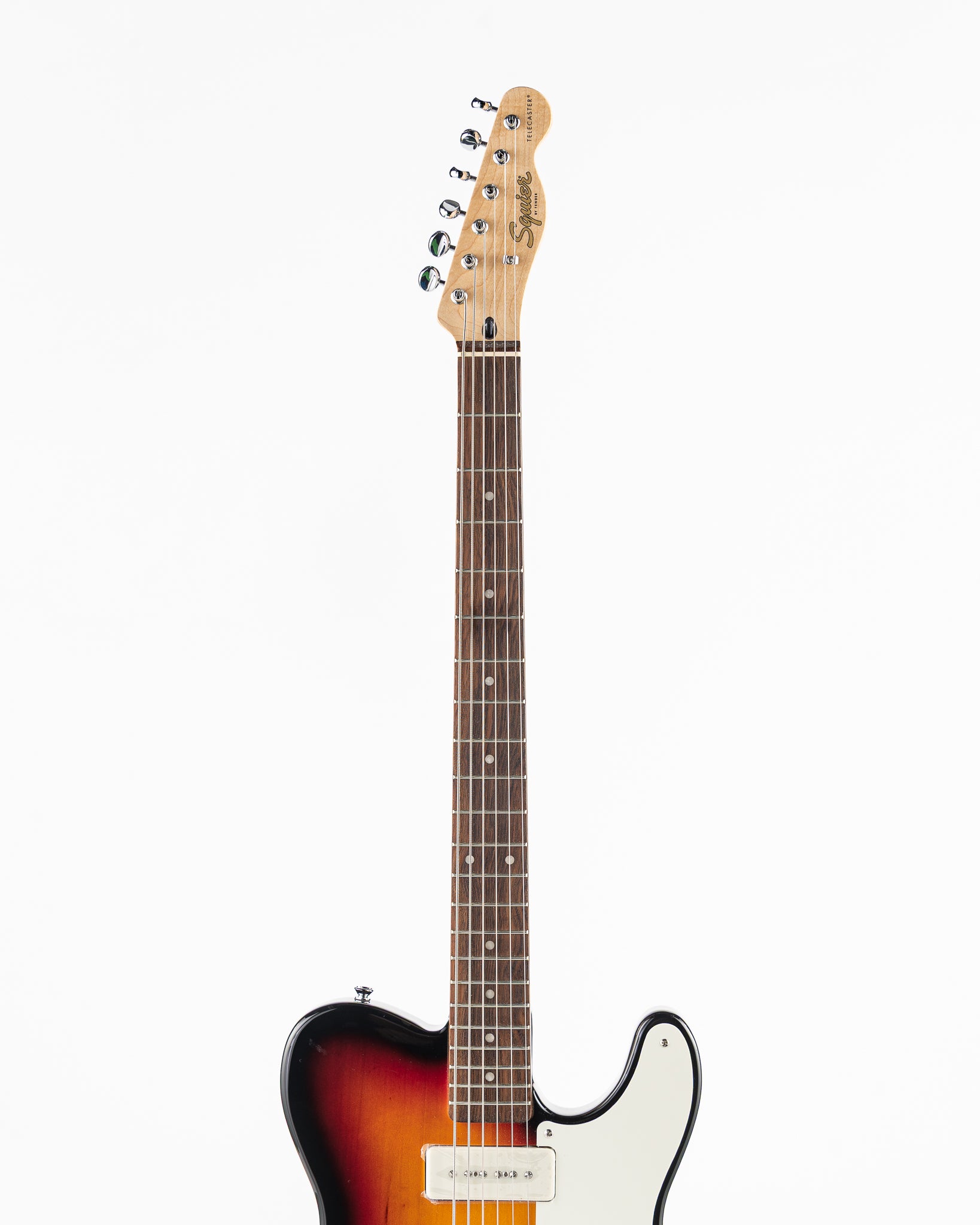 USED Squier Paranormal Baritone Cabronita Telecaster Electric Guitar - 3-Tone Sunburst