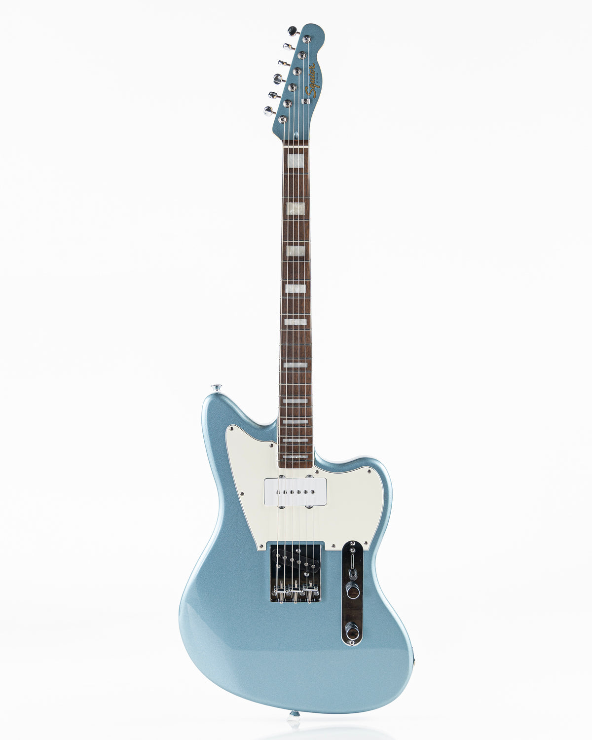 USED Squier Paranormal Offset Telecaster SJ Electric Guitar - Ice Blue Metallic