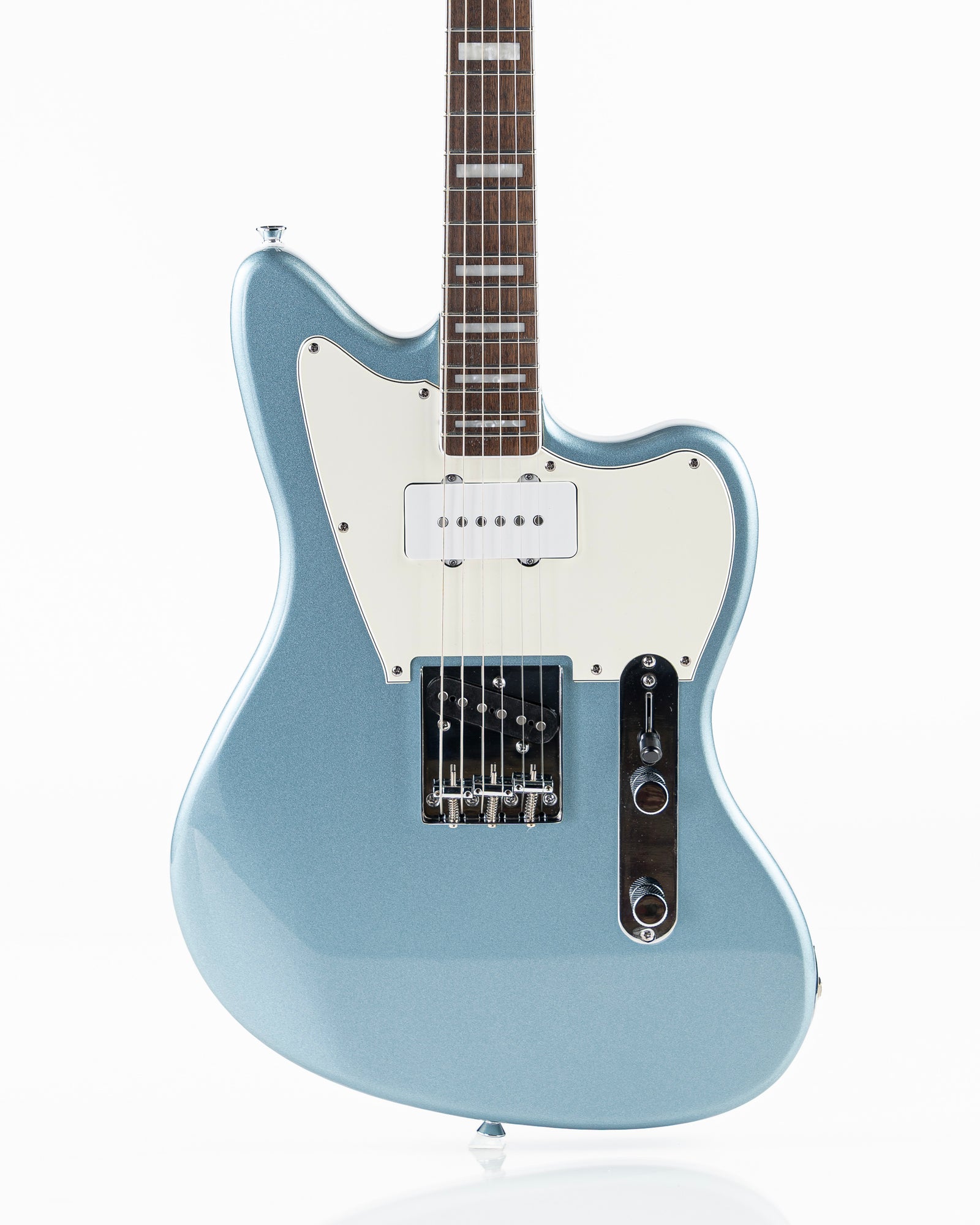 USED Squier Paranormal Offset Telecaster SJ Electric Guitar - Ice Blue Metallic