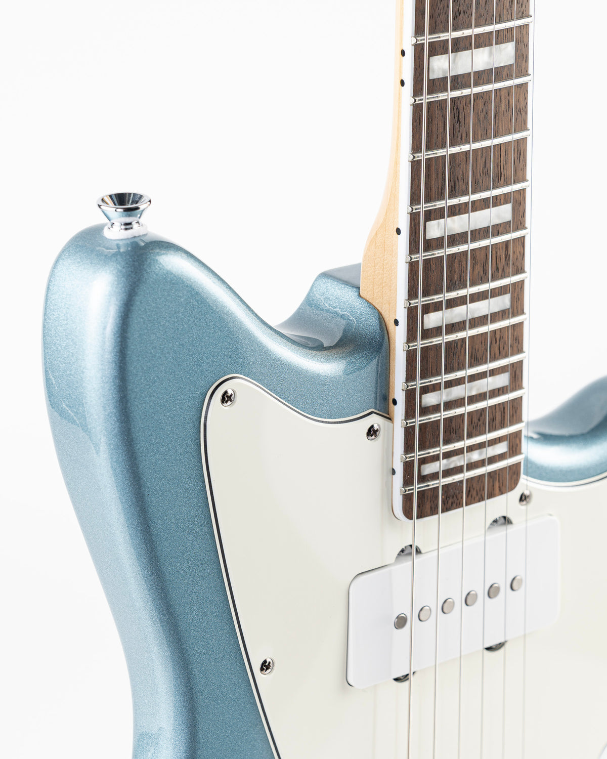 USED Squier Paranormal Offset Telecaster SJ Electric Guitar - Ice Blue Metallic
