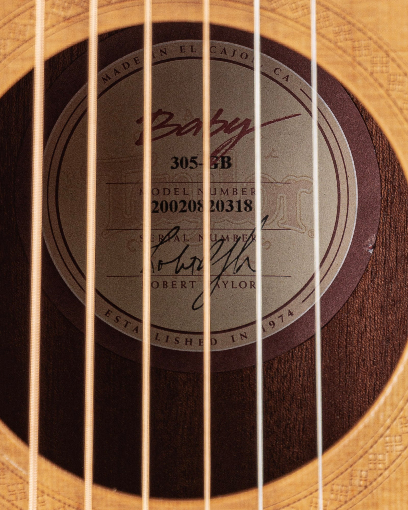 USED 2002 Taylor Baby 305-GB Mini Acoustic Guitar - Natural Satin