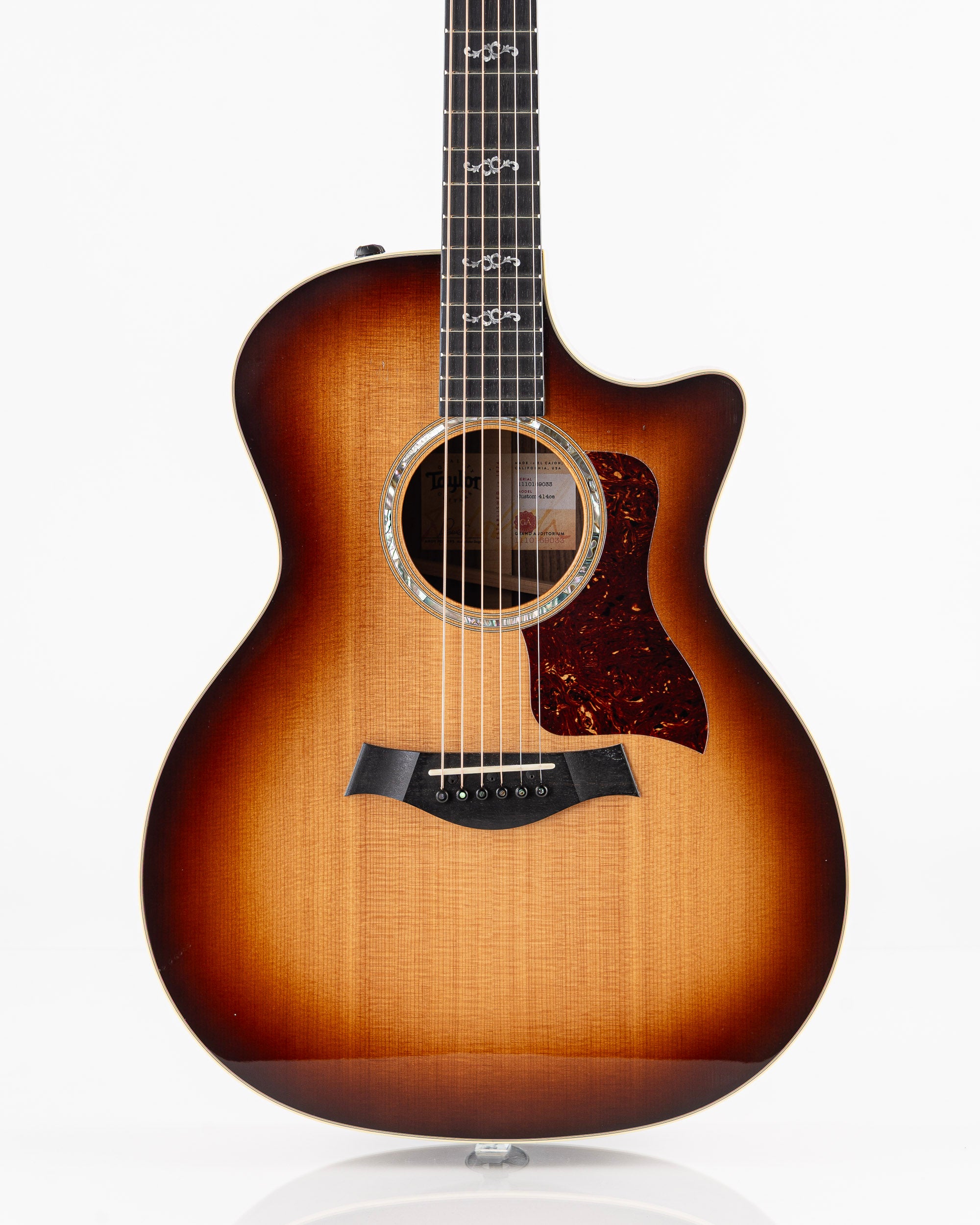 USED 2019 Taylor Custom 414CE Acoustic Electric Guitar - Tobacco Sunburst