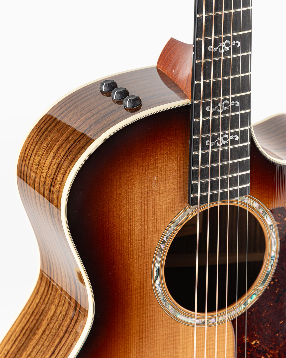 USED 2019 Taylor Custom 414CE Acoustic Electric Guitar - Tobacco Sunburst