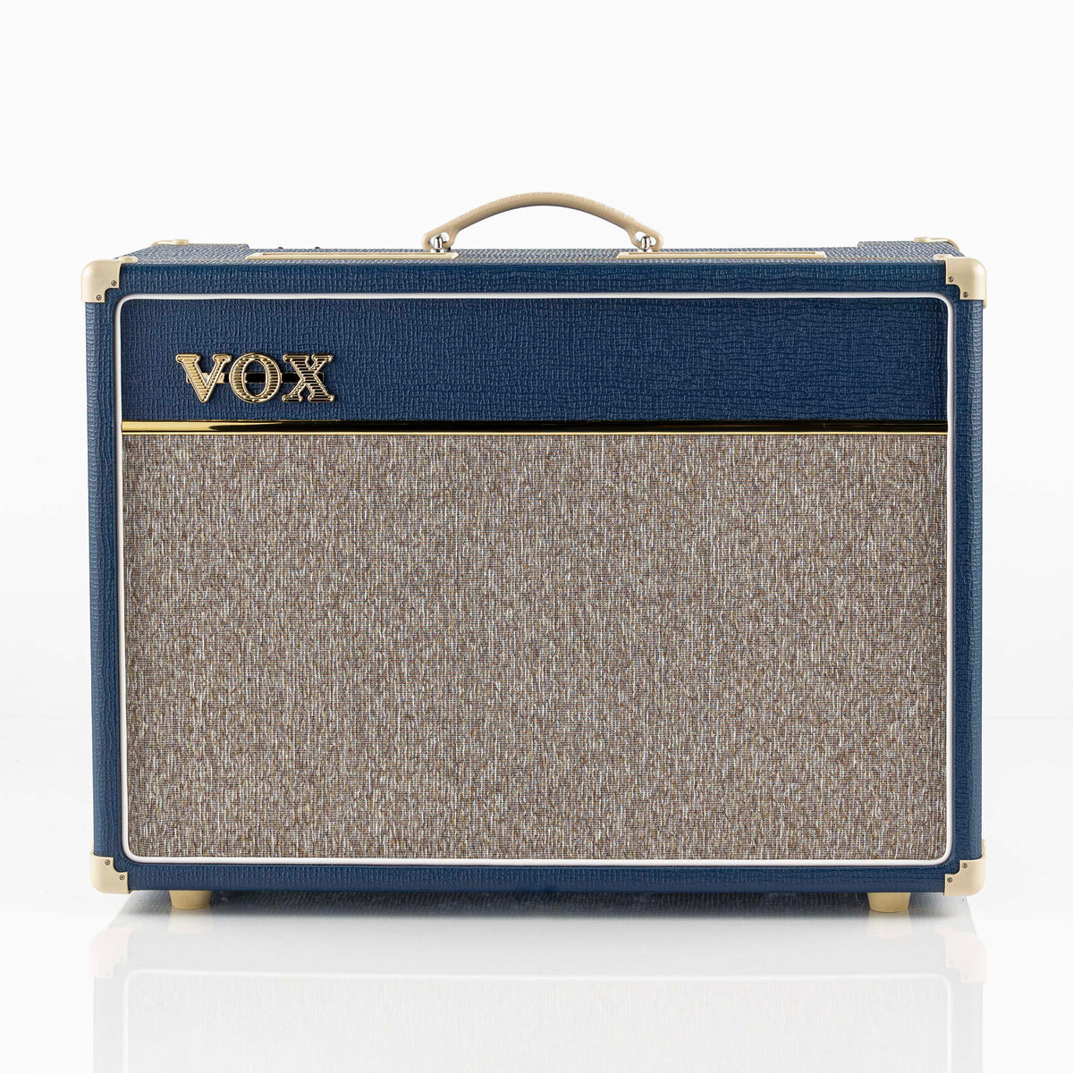 USED 2012 Vox AC15C1-BL Blue Limited Edition 15 Watt 1x12 Guitar Combo Amplifier with Amp Stand and Cover