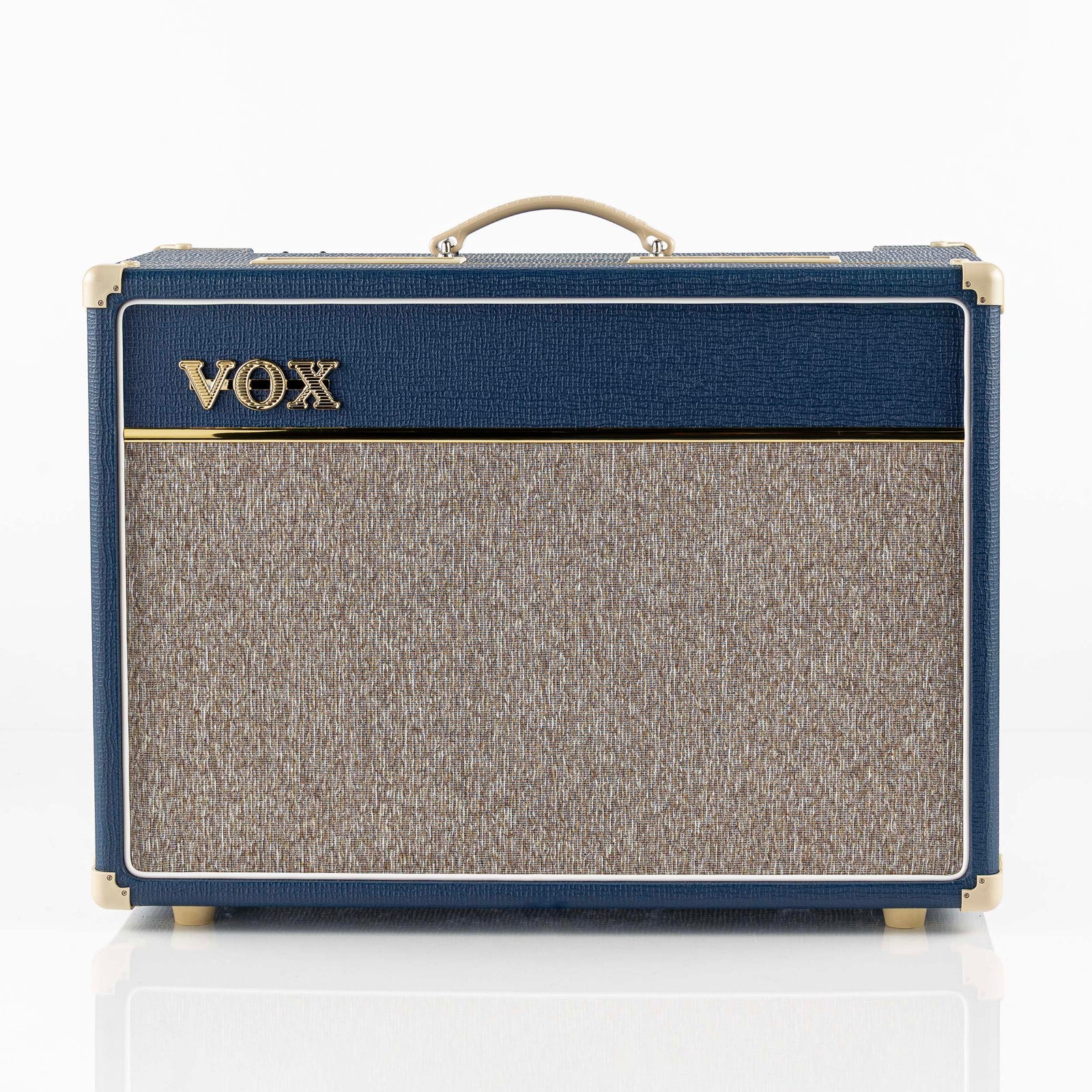 USED 2012 Vox AC15C1-BL Blue Limited Edition 15 Watt 1x12 Guitar Combo Amplifier with Amp Stand and Cover