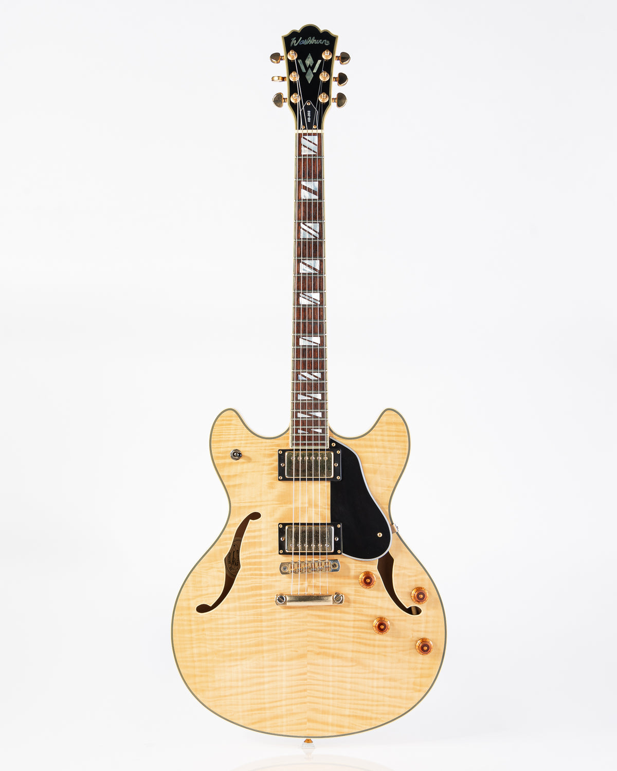 USED Washburn HB-35S Electric Guitar- Natural Gloss w/HSC