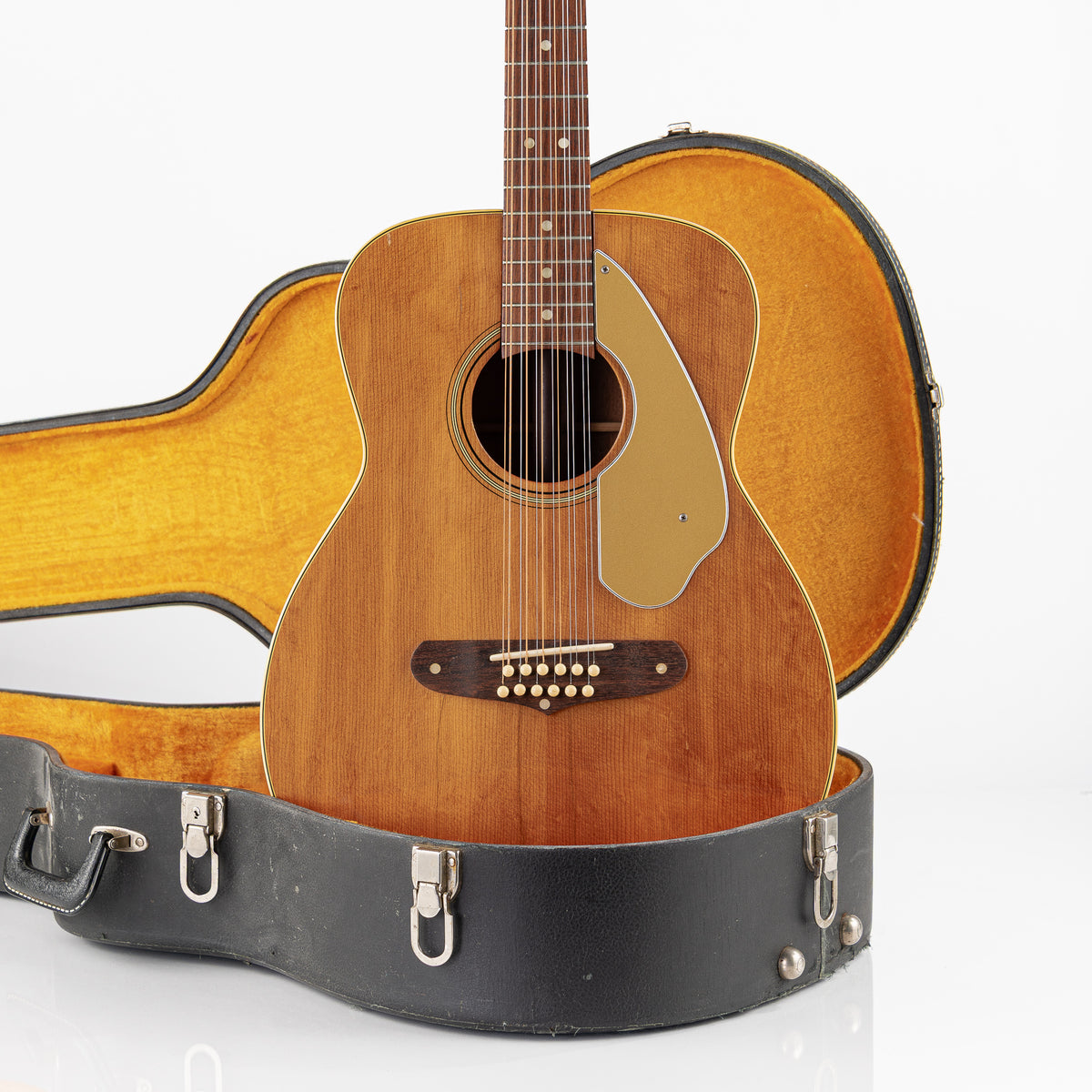 USED 1965 Fender Villager 12-String Acoustic Guitar - Natural with Original Hardshell Case (AS IS)