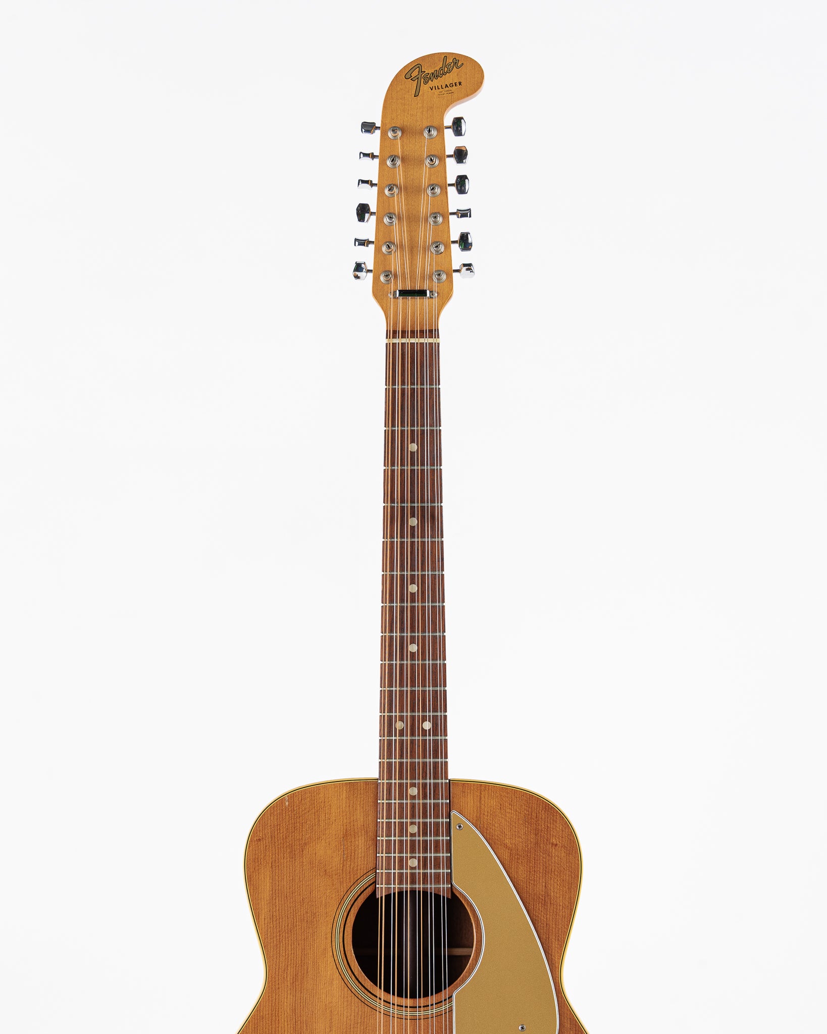 USED 1965 Fender Villager 12-String Acoustic Guitar - Natural with Original Hardshell Case (AS IS)