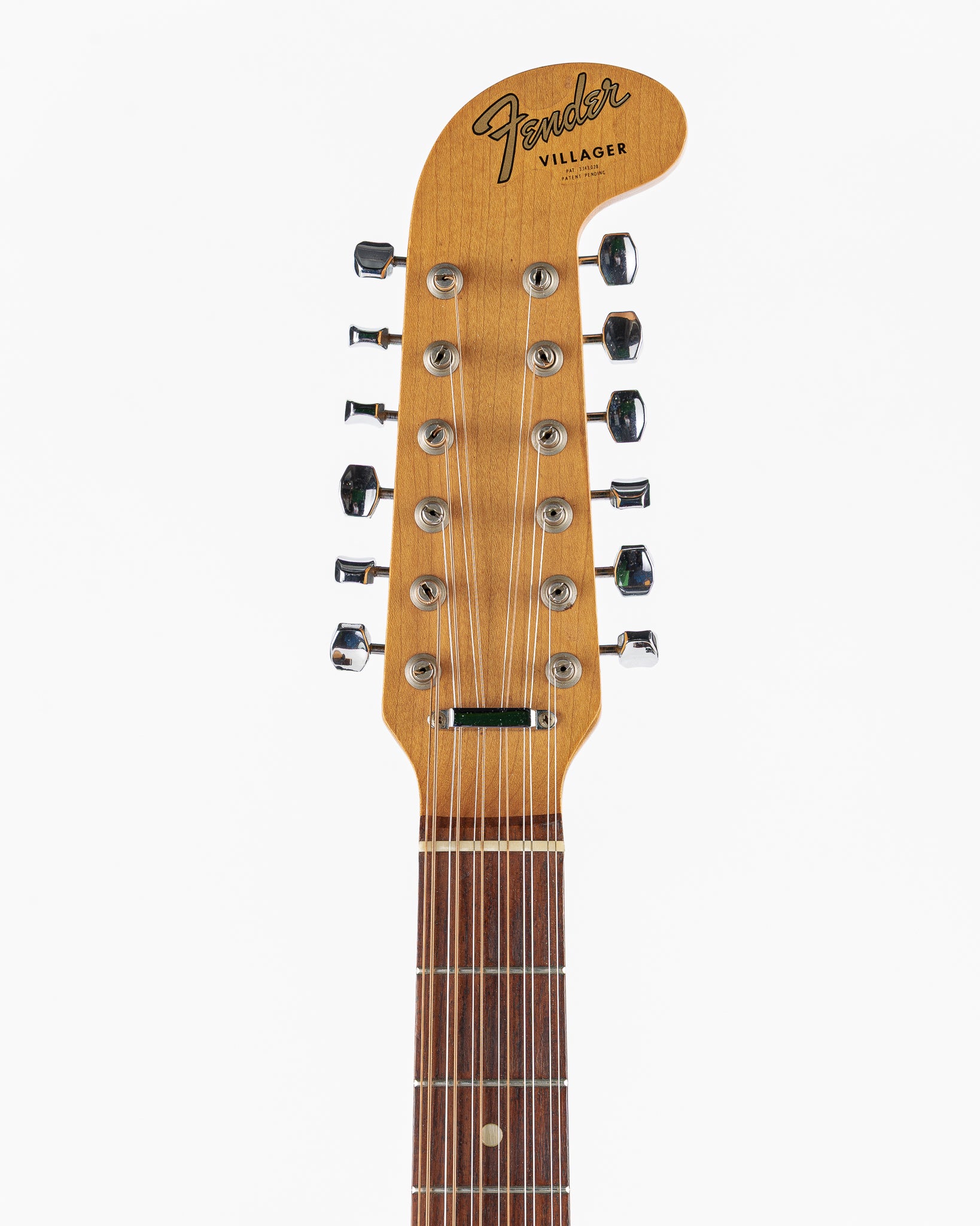 USED 1965 Fender Villager 12-String Acoustic Guitar - Natural with Original Hardshell Case (AS IS)