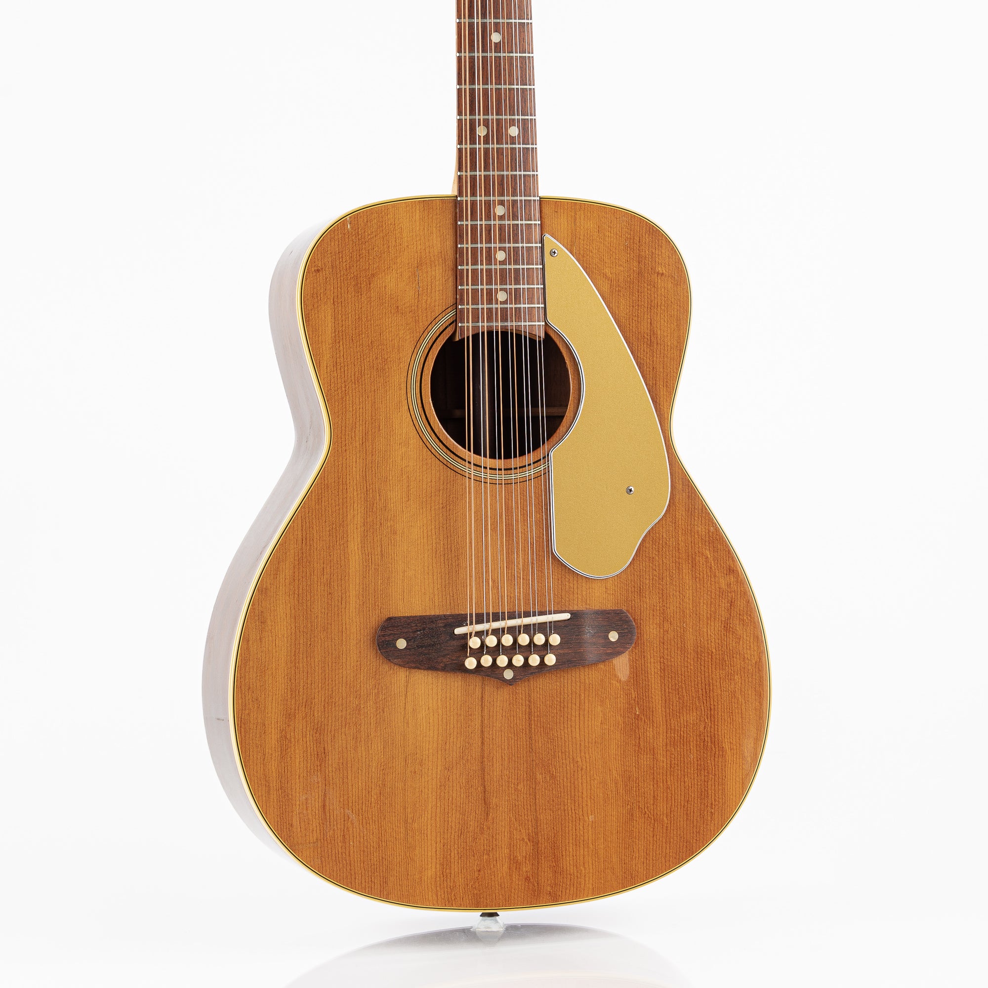 USED 1965 Fender Villager 12-String Acoustic Guitar - Natural with Original Hardshell Case (AS IS)