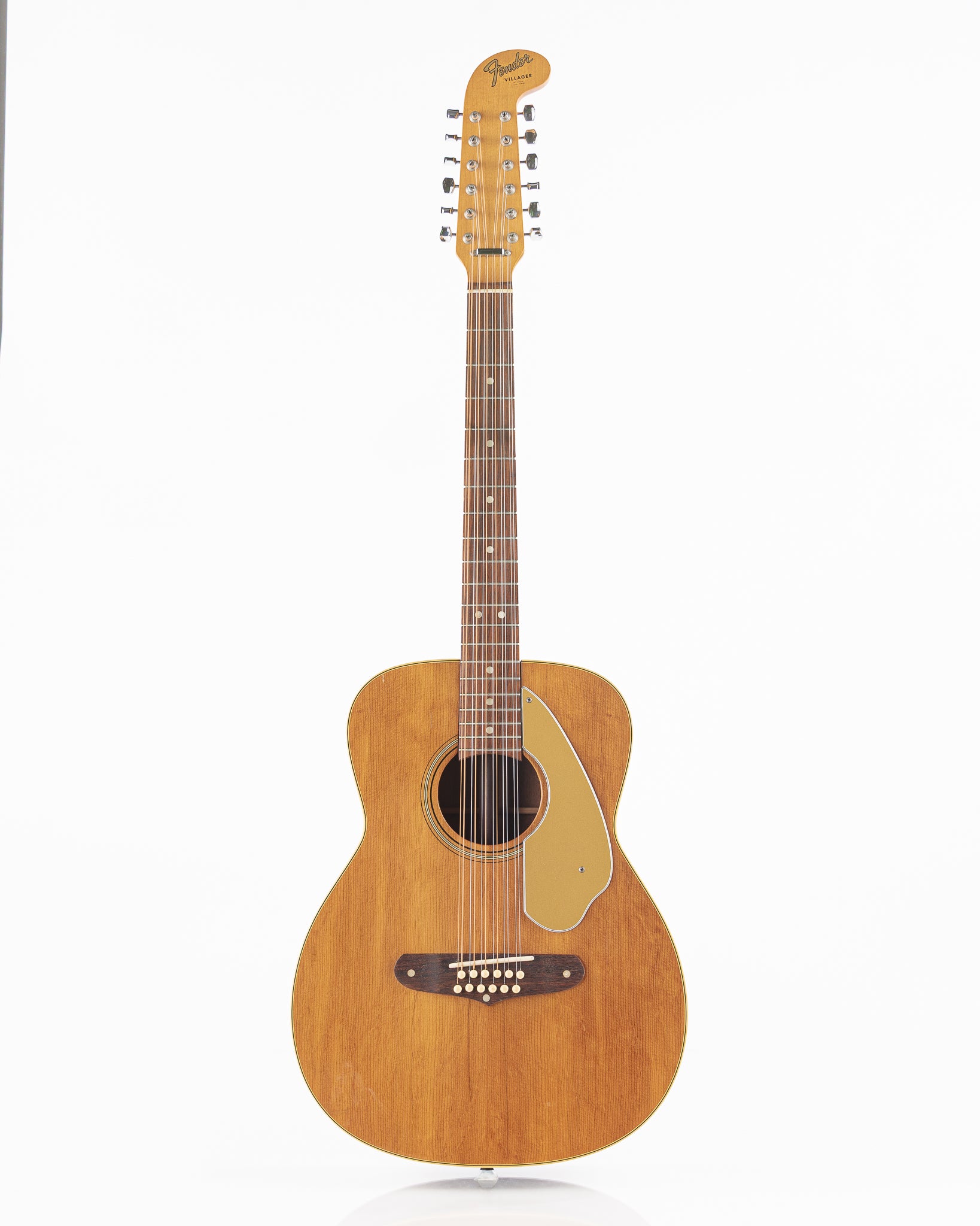 USED 1965 Fender Villager 12-String Acoustic Guitar - Natural with Original Hardshell Case (AS IS)