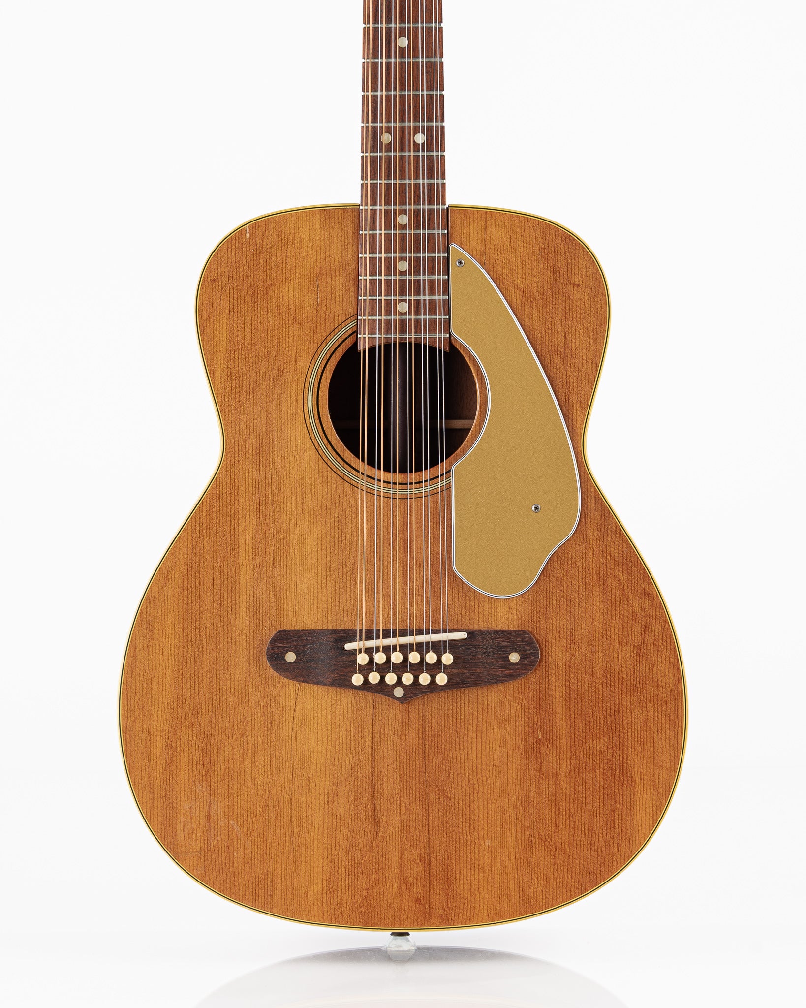 USED 1965 Fender Villager 12-String Acoustic Guitar - Natural with Original Hardshell Case (AS IS)