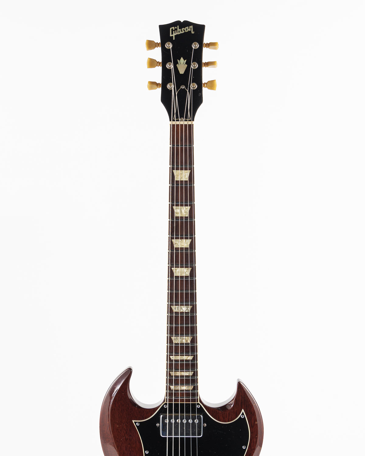 USED 1970 Gibson SG Standard "Large Guard" Electric Guitar - Cherry with Maestro Vibrola