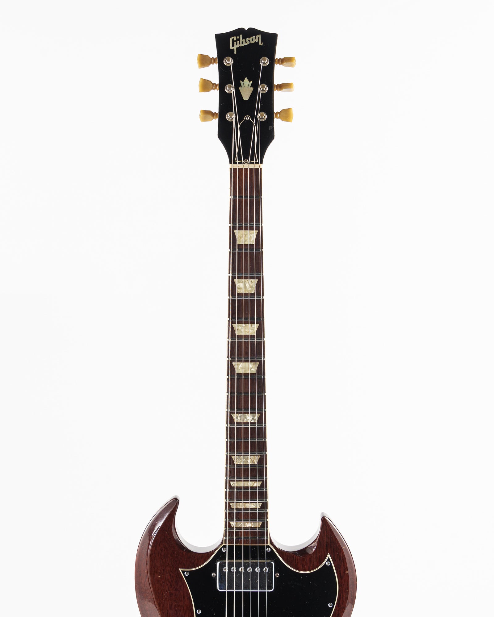 USED 1970 Gibson SG Standard "Large Guard" Electric Guitar - Cherry with Maestro Vibrola