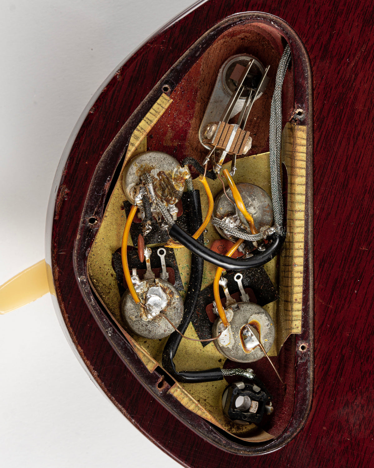 USED 1970 Gibson SG Standard "Large Guard" Electric Guitar - Cherry with Maestro Vibrola