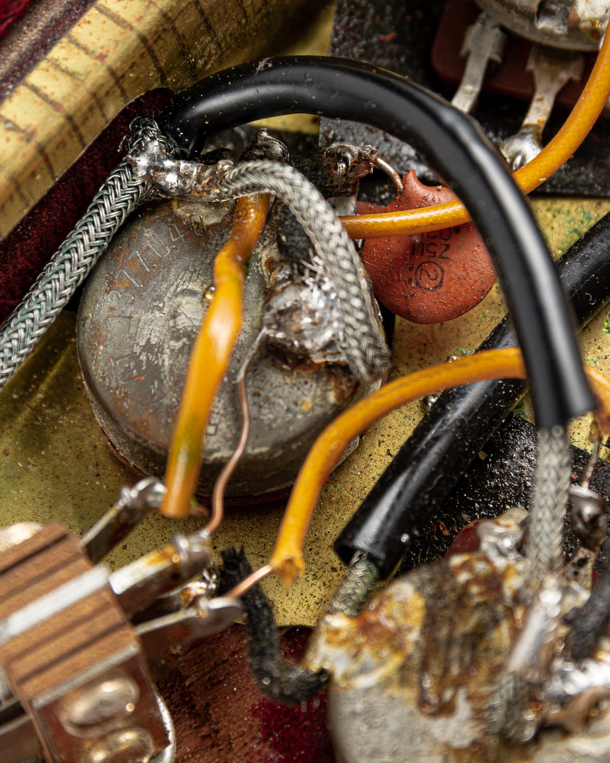 USED 1970 Gibson SG Standard "Large Guard" Electric Guitar - Cherry with Maestro Vibrola