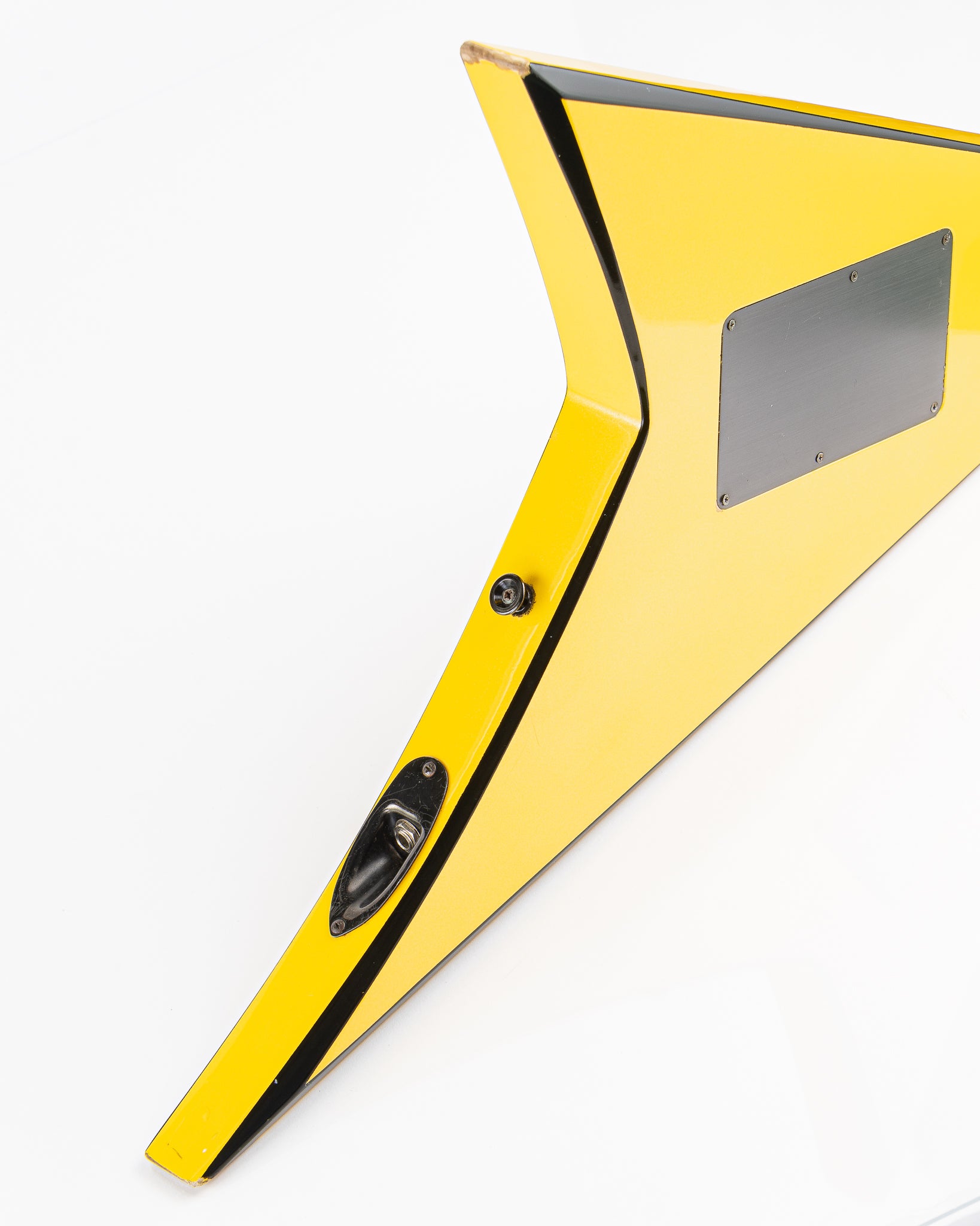 USED 1990 Jackson Professional Series Pro RR1 Randy Rhoads V Electric Guitar - Nuclear Yellow