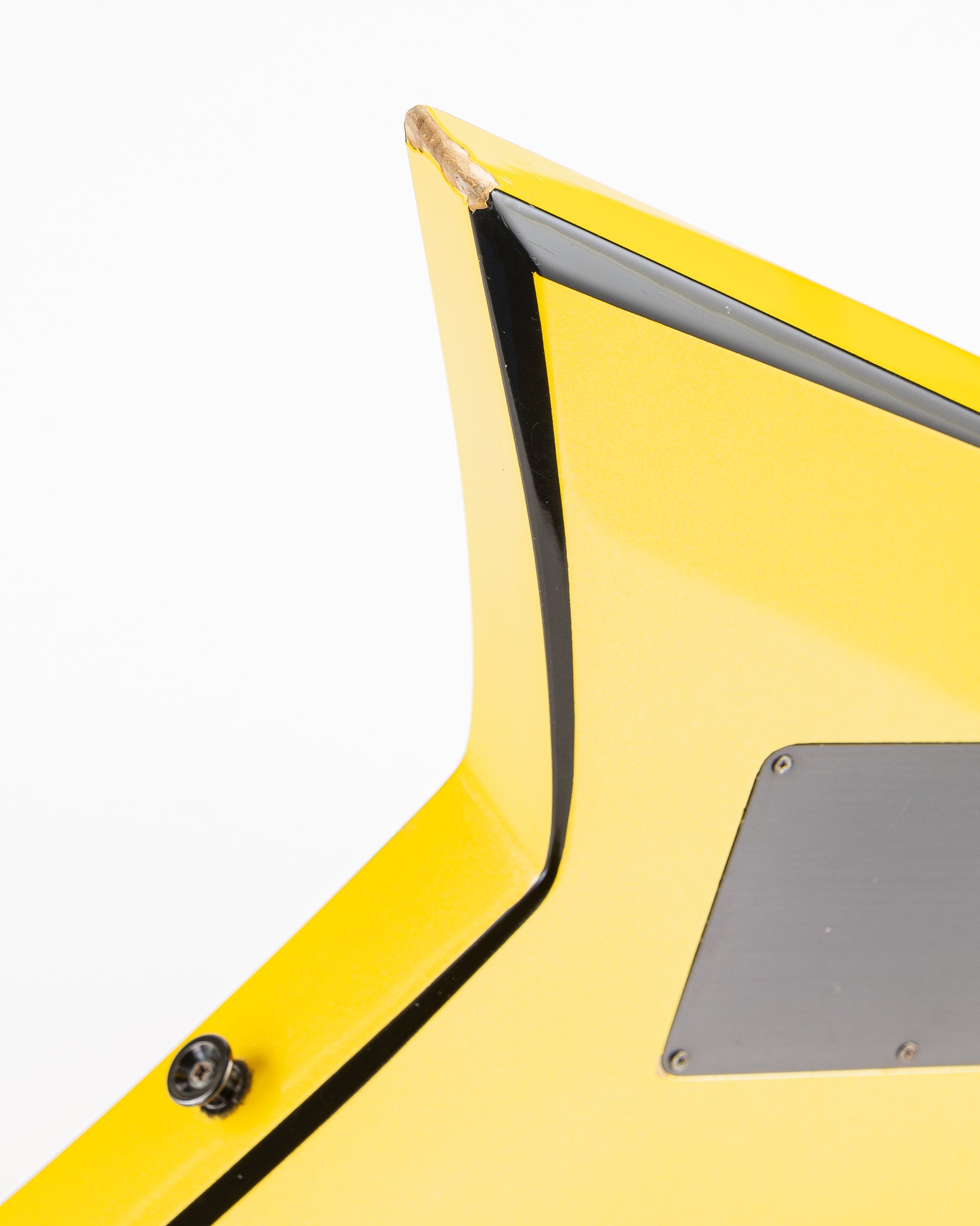 USED 1990 Jackson Professional Series Pro RR1 Randy Rhoads V Electric Guitar - Nuclear Yellow