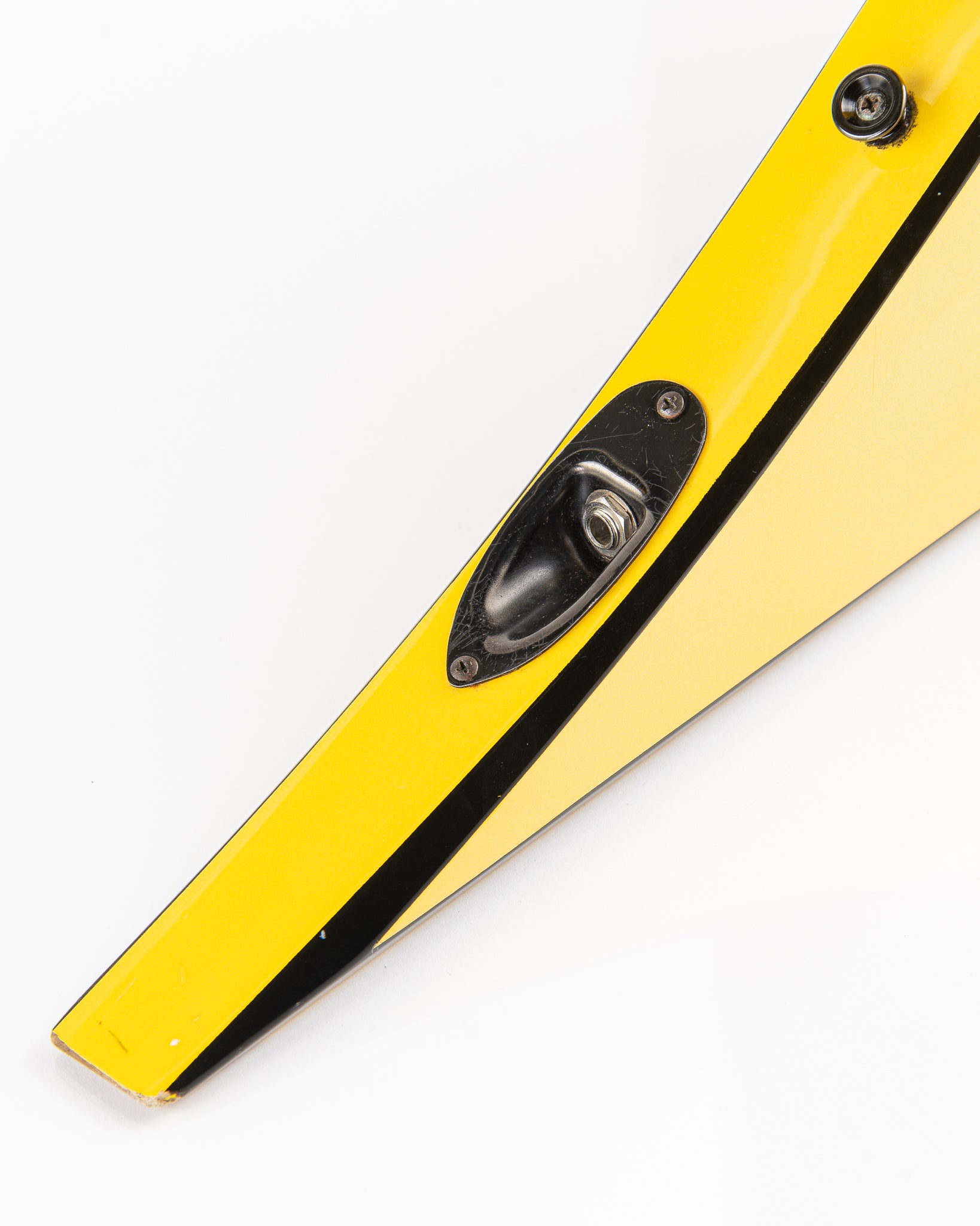 USED 1990 Jackson Professional Series Pro RR1 Randy Rhoads V Electric Guitar - Nuclear Yellow