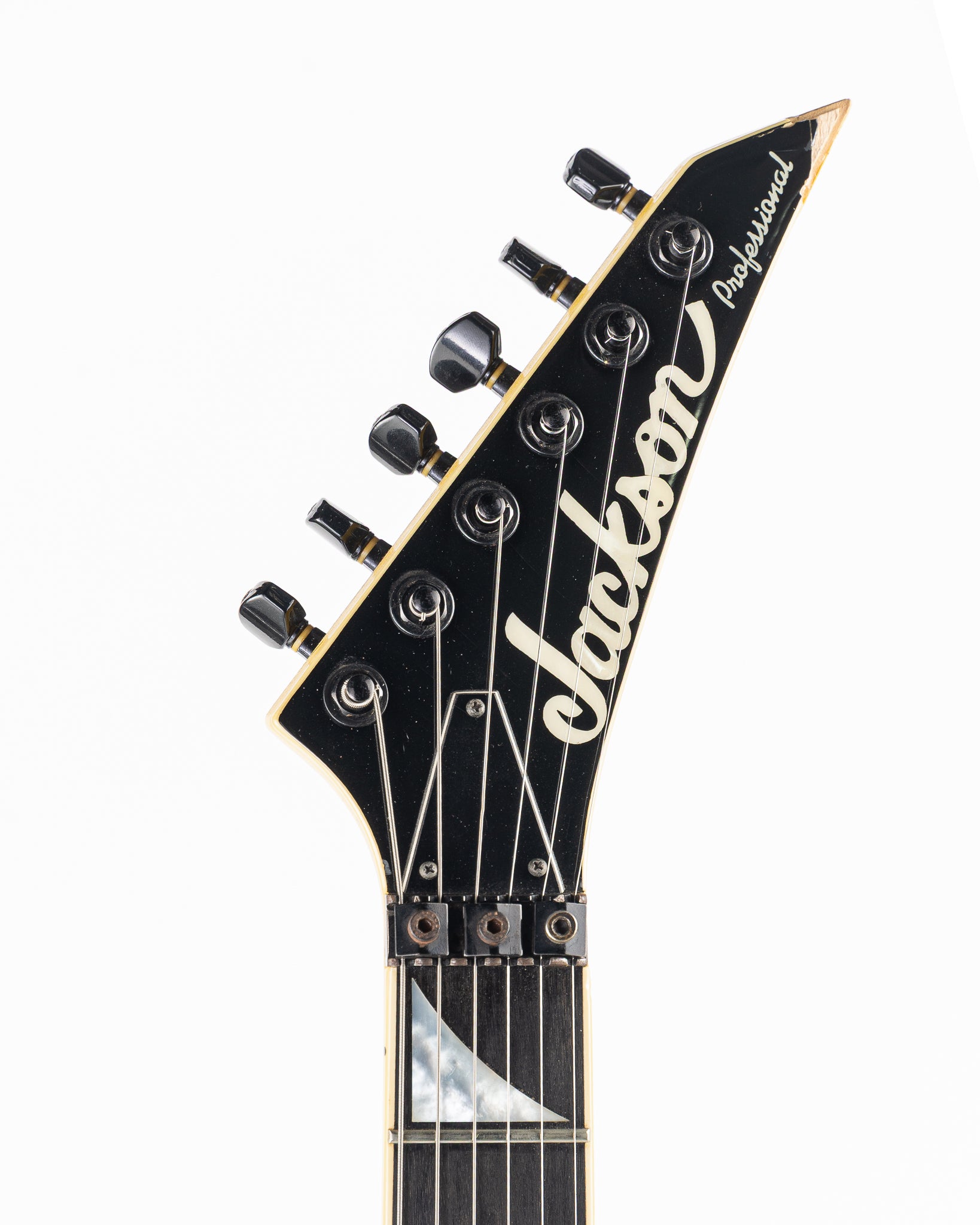 USED 1990 Jackson Professional Series Pro RR1 Randy Rhoads V Electric Guitar - Nuclear Yellow