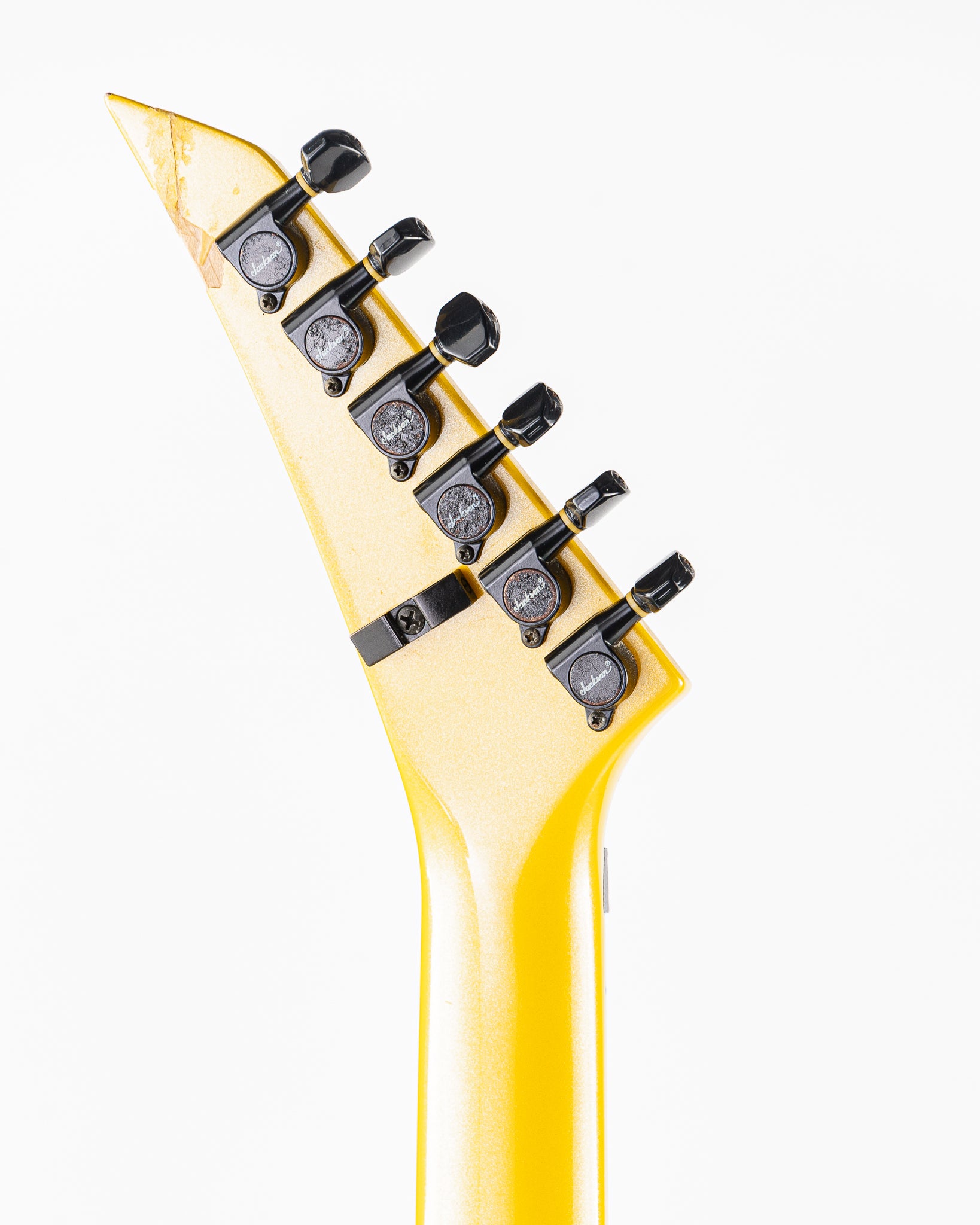 USED 1990 Jackson Professional Series Pro RR1 Randy Rhoads V Electric Guitar - Nuclear Yellow