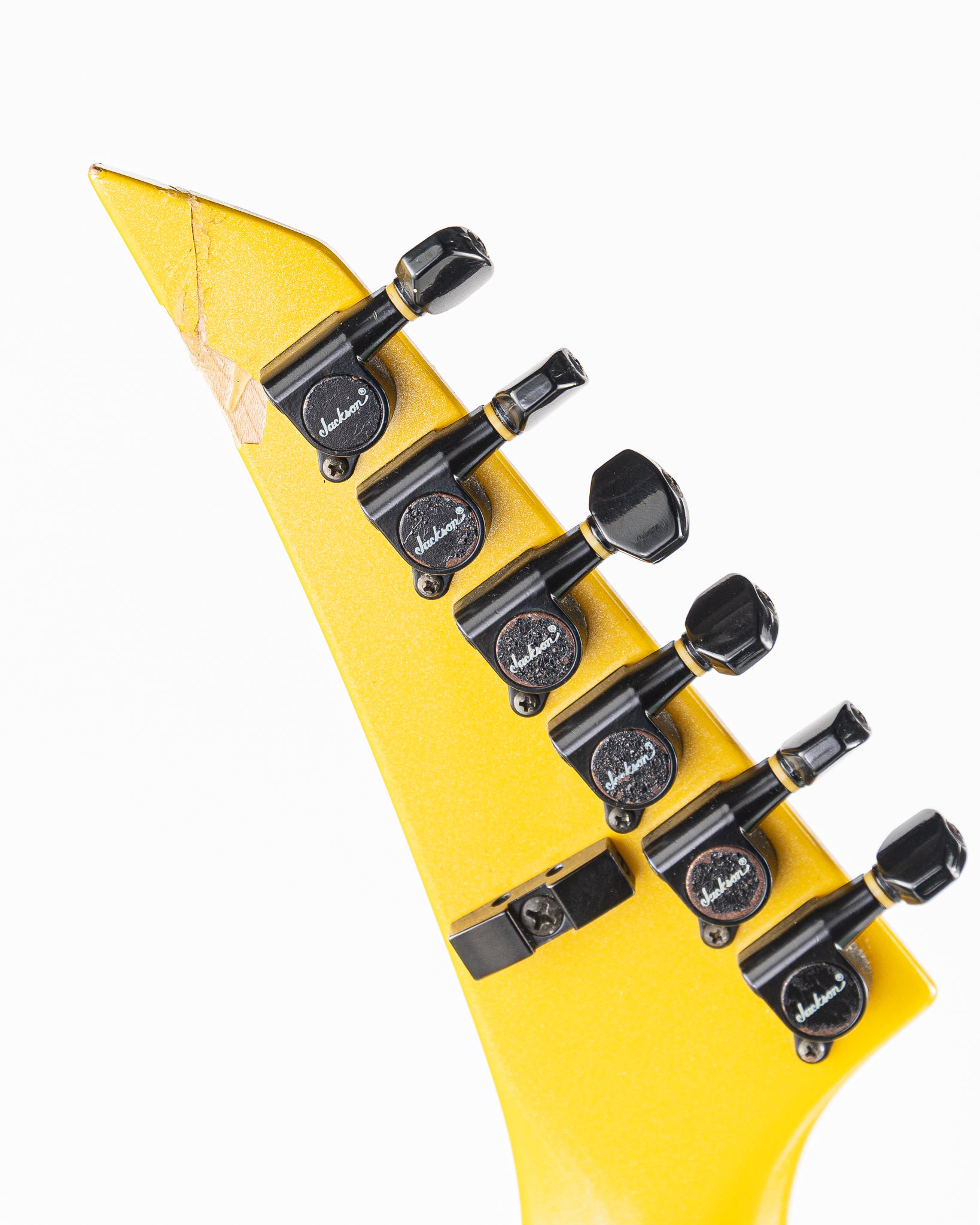 USED 1990 Jackson Professional Series Pro RR1 Randy Rhoads V Electric Guitar - Nuclear Yellow