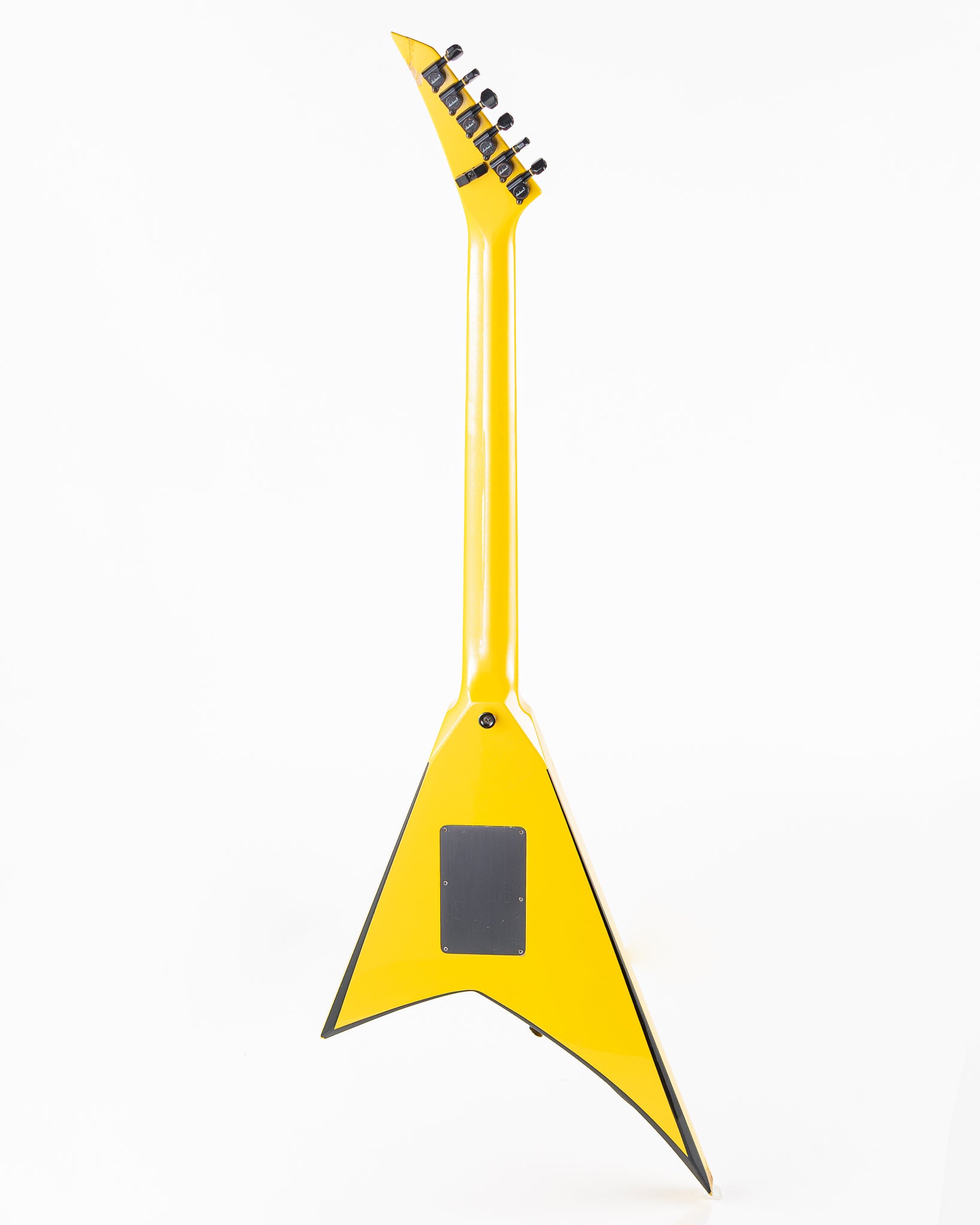 USED 1990 Jackson Professional Series Pro RR1 Randy Rhoads V Electric Guitar - Nuclear Yellow