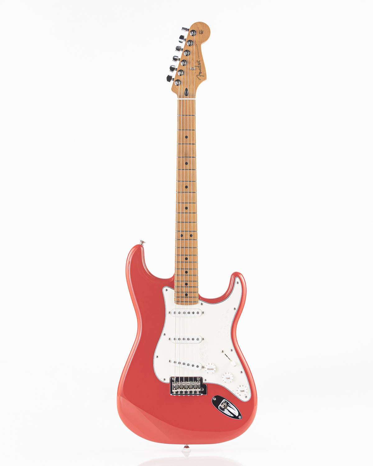 USED 2023 Fender Player Limited-Edition Stratocaster with Fat '50s Pickups Electric Guitar - Fiesta Red with Roasted Maple Fingerboard