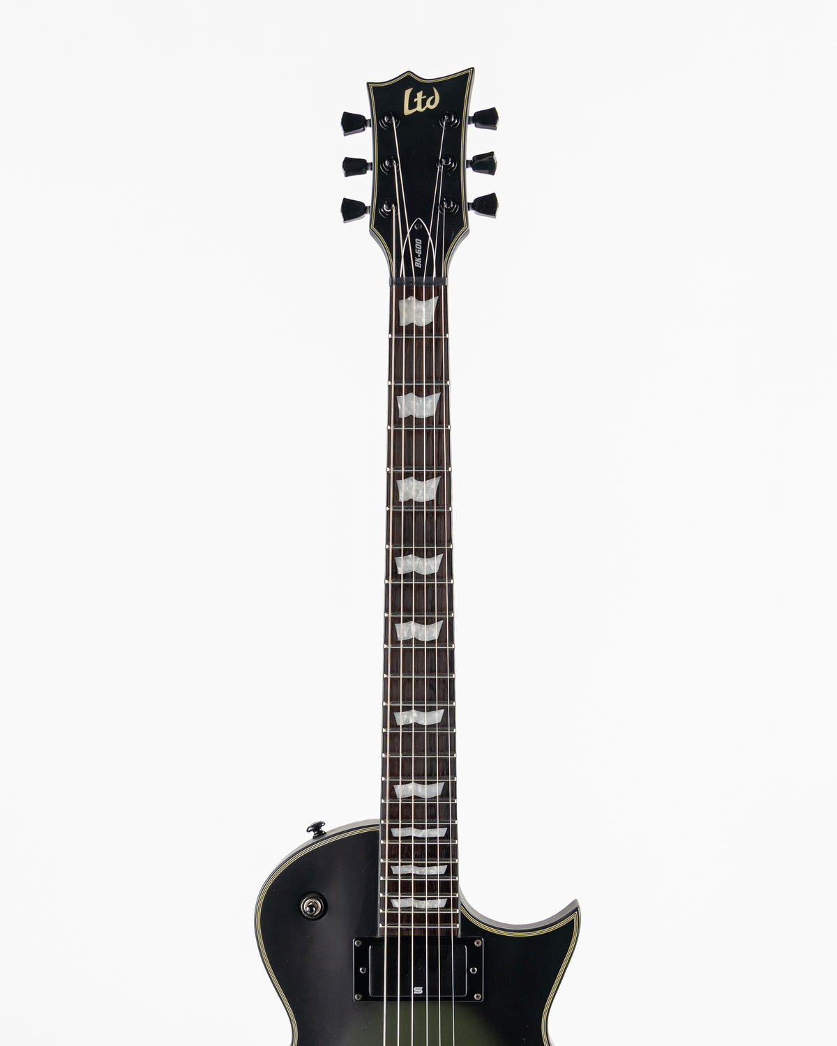 USED 2020 ESP LTD BK-600 Bill Kelliher Signature Electric Guitar - Military Green Sunburst Satin