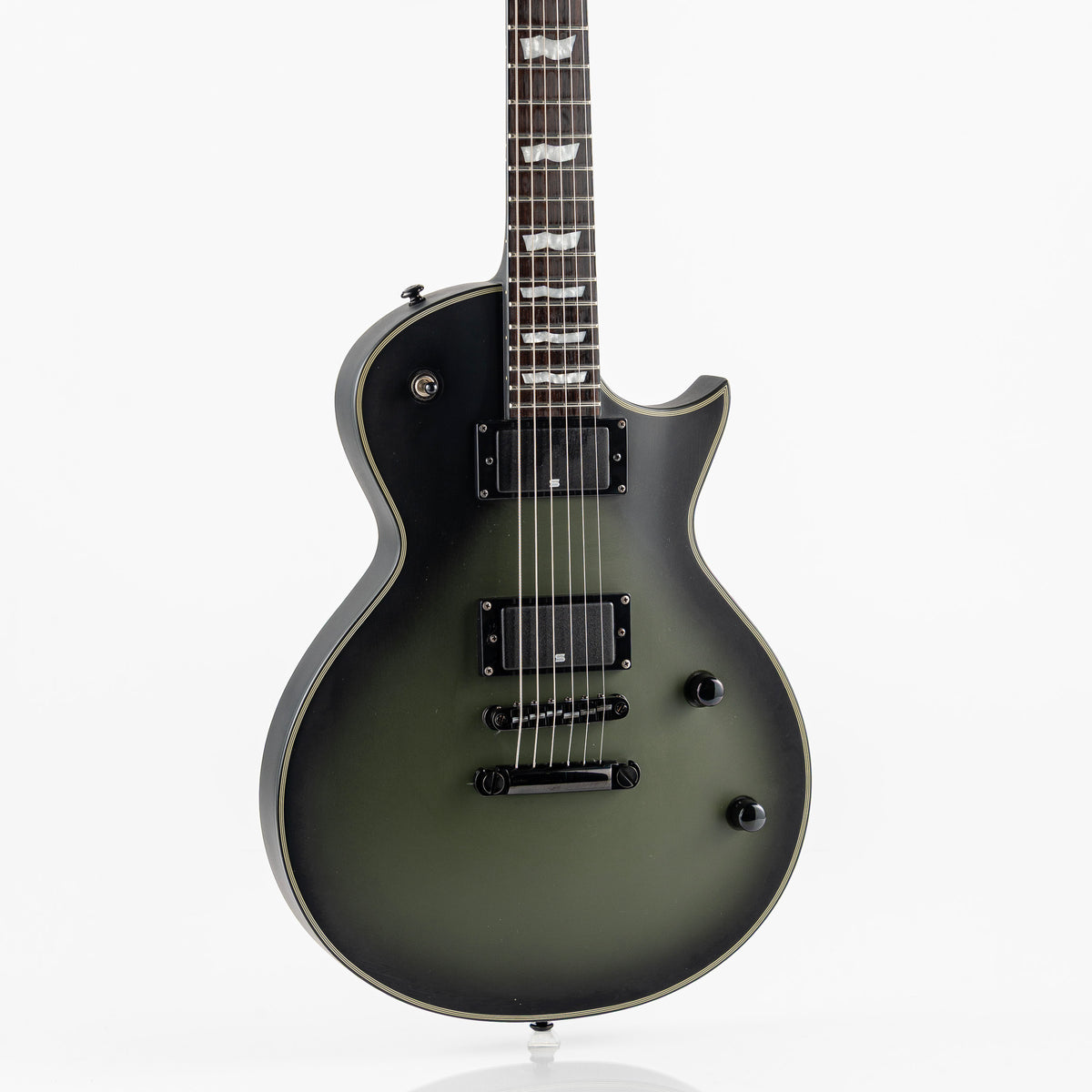 USED 2020 ESP LTD BK-600 Bill Kelliher Signature Electric Guitar - Military Green Sunburst Satin
