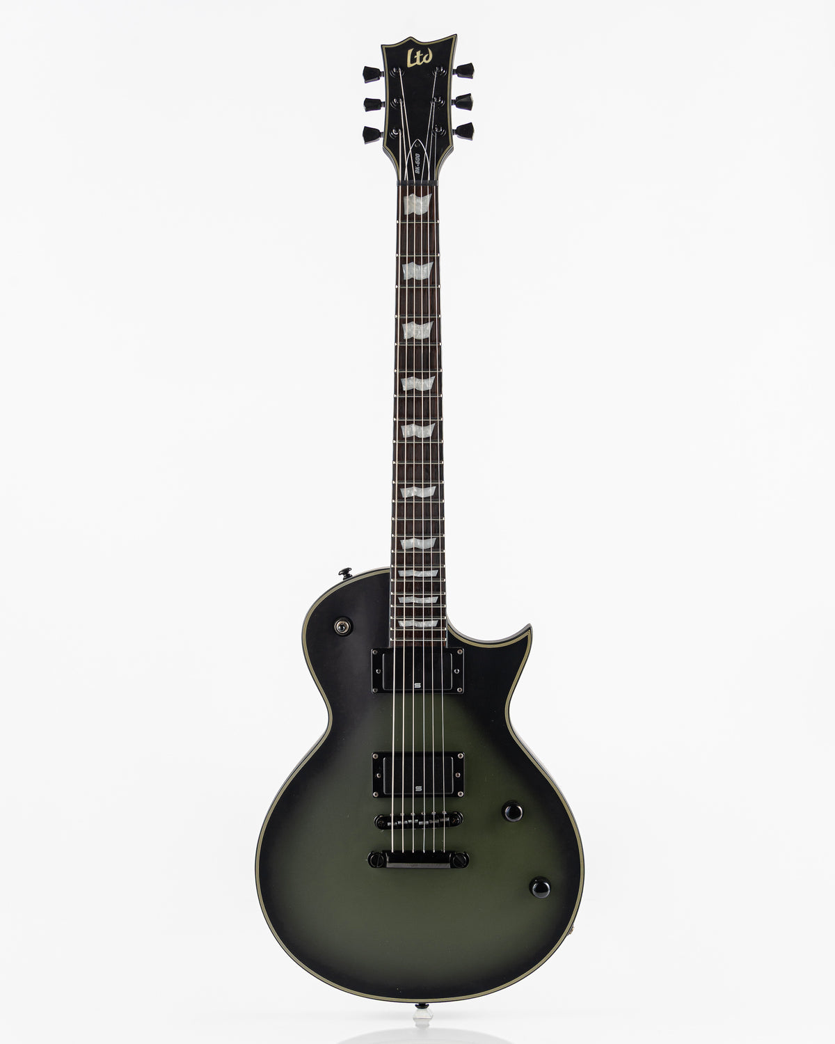 USED 2020 ESP LTD BK-600 Bill Kelliher Signature Electric Guitar - Military Green Sunburst Satin
