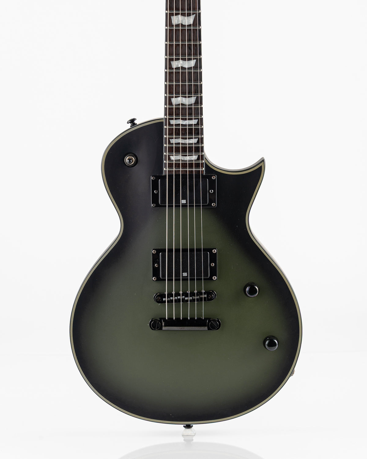USED 2020 ESP LTD BK-600 Bill Kelliher Signature Electric Guitar - Military Green Sunburst Satin