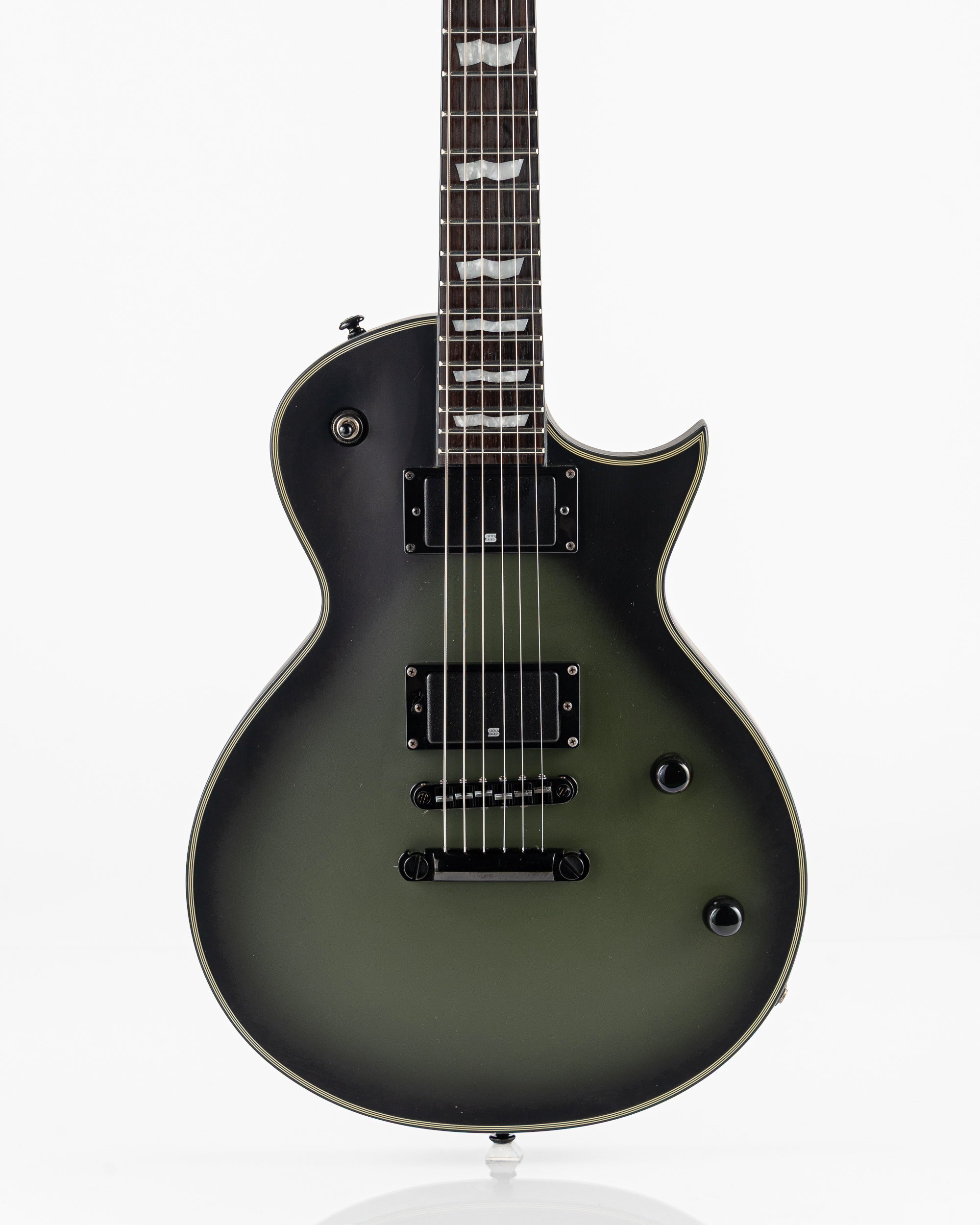 USED 2020 ESP LTD BK-600 Bill Kelliher Signature Electric Guitar - Military Green Sunburst Satin