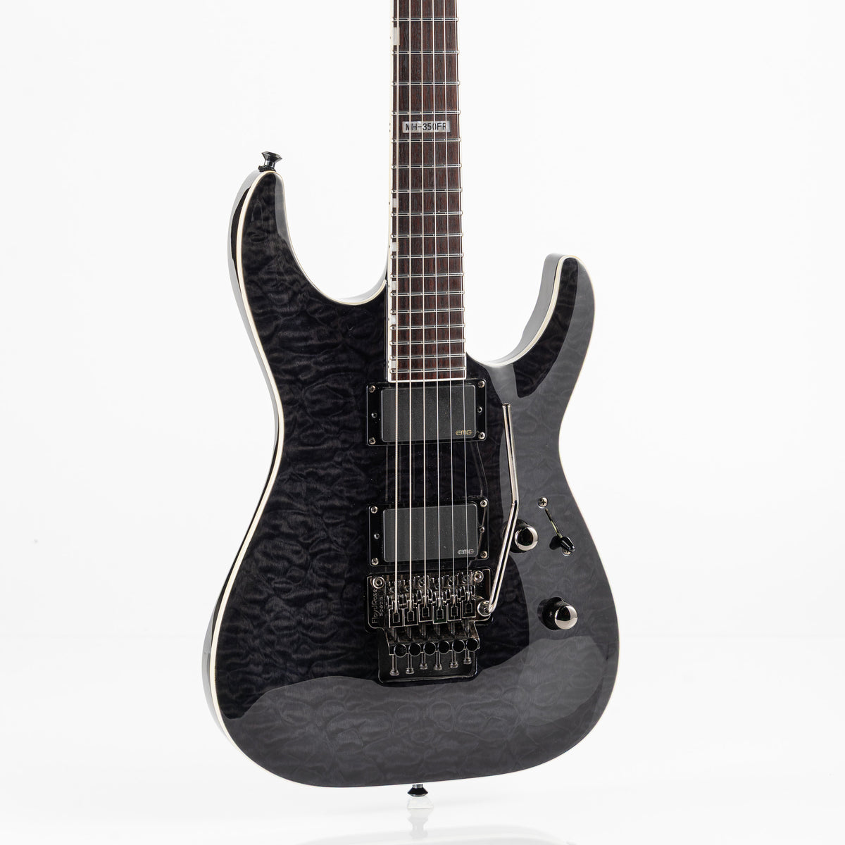 USED 2010 ESP LTD MH-350FR Electric Guitar - See Thru Black