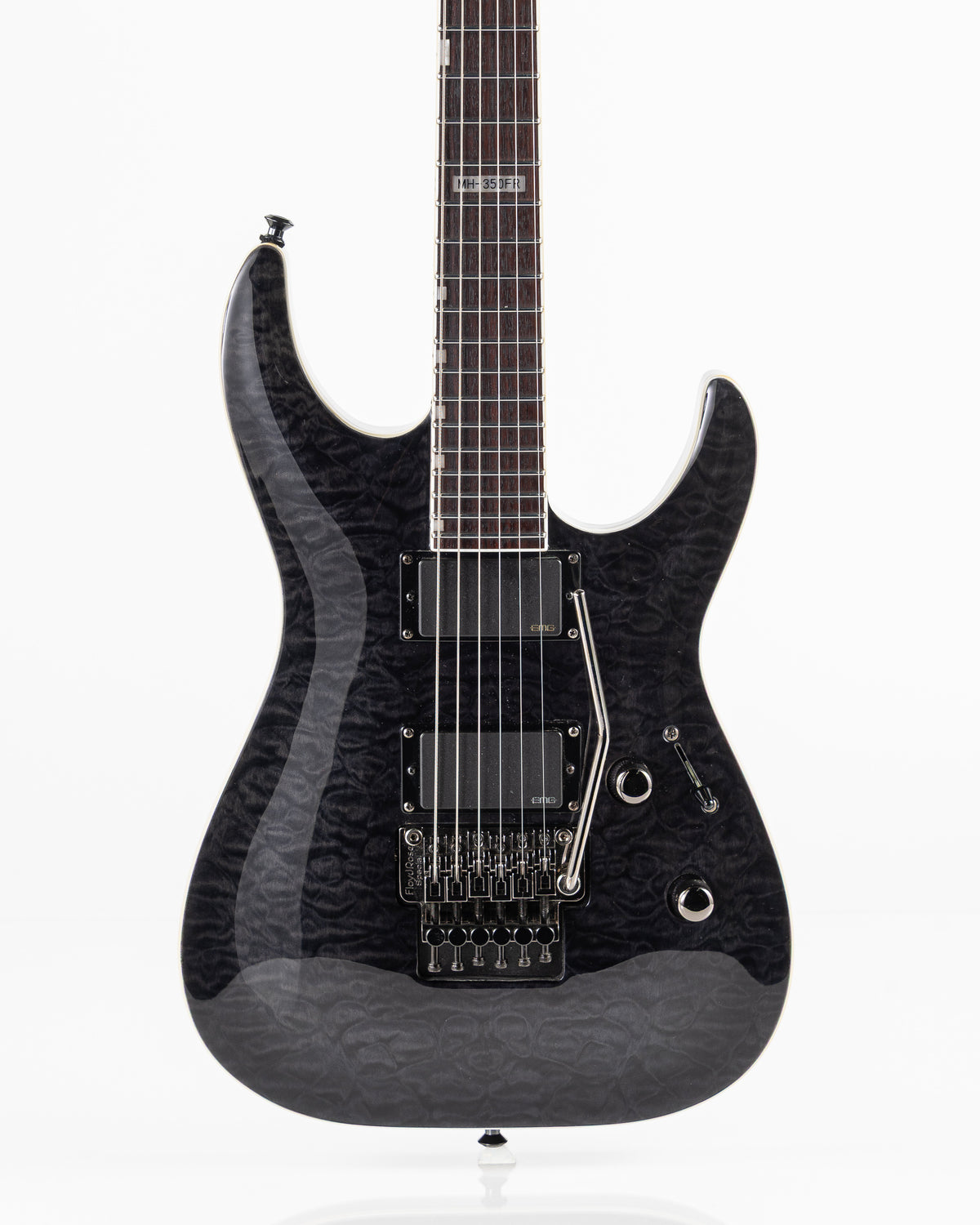USED 2010 ESP LTD MH-350FR Electric Guitar - See Thru Black