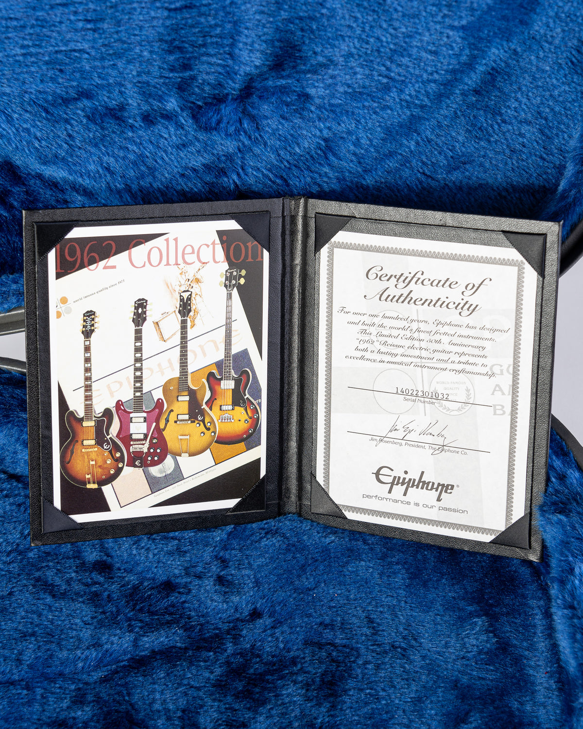 USED Epiphone 64' Reissue Crestwood Custom - Cherry with Hardshell Case