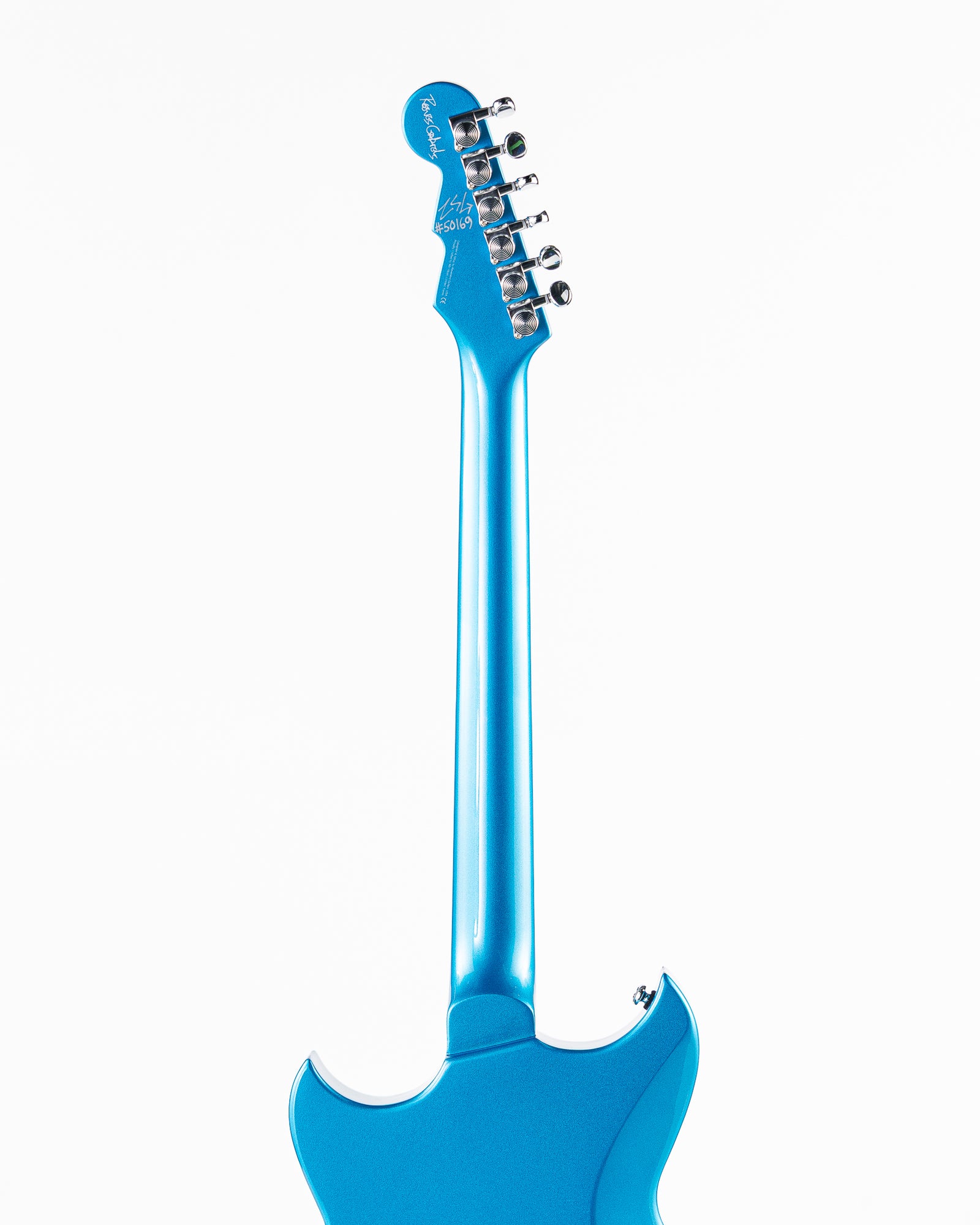 USED Reverend Reeves Gabrels Dirtbike Electric Guitar - Metallic Blue