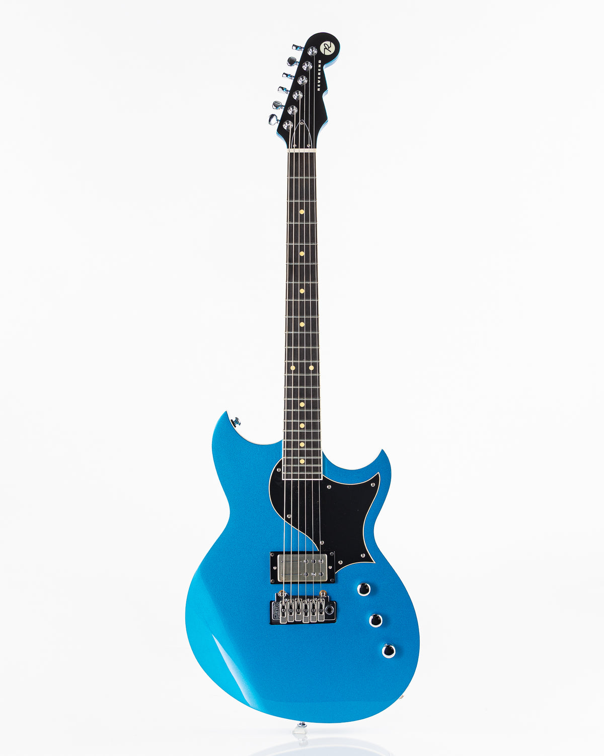 USED Reverend Reeves Gabrels Dirtbike Electric Guitar - Metallic Blue