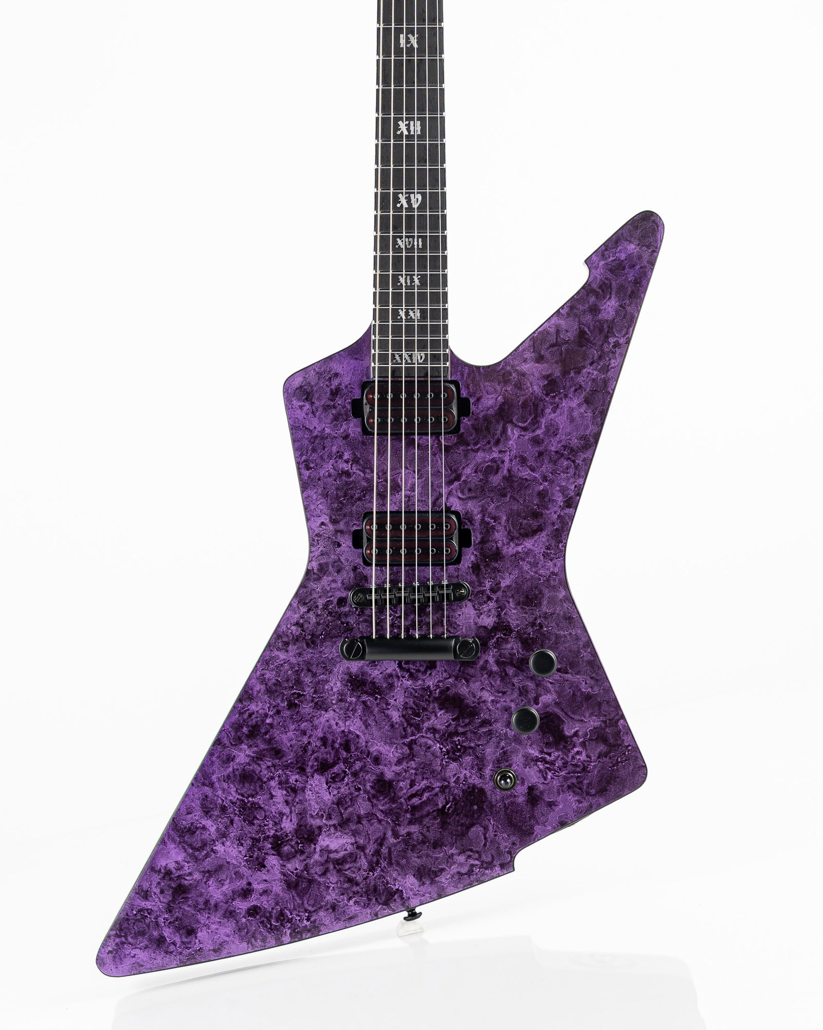 USED Schecter E-1 Apocalypse Electric Guitar - Purple Reign