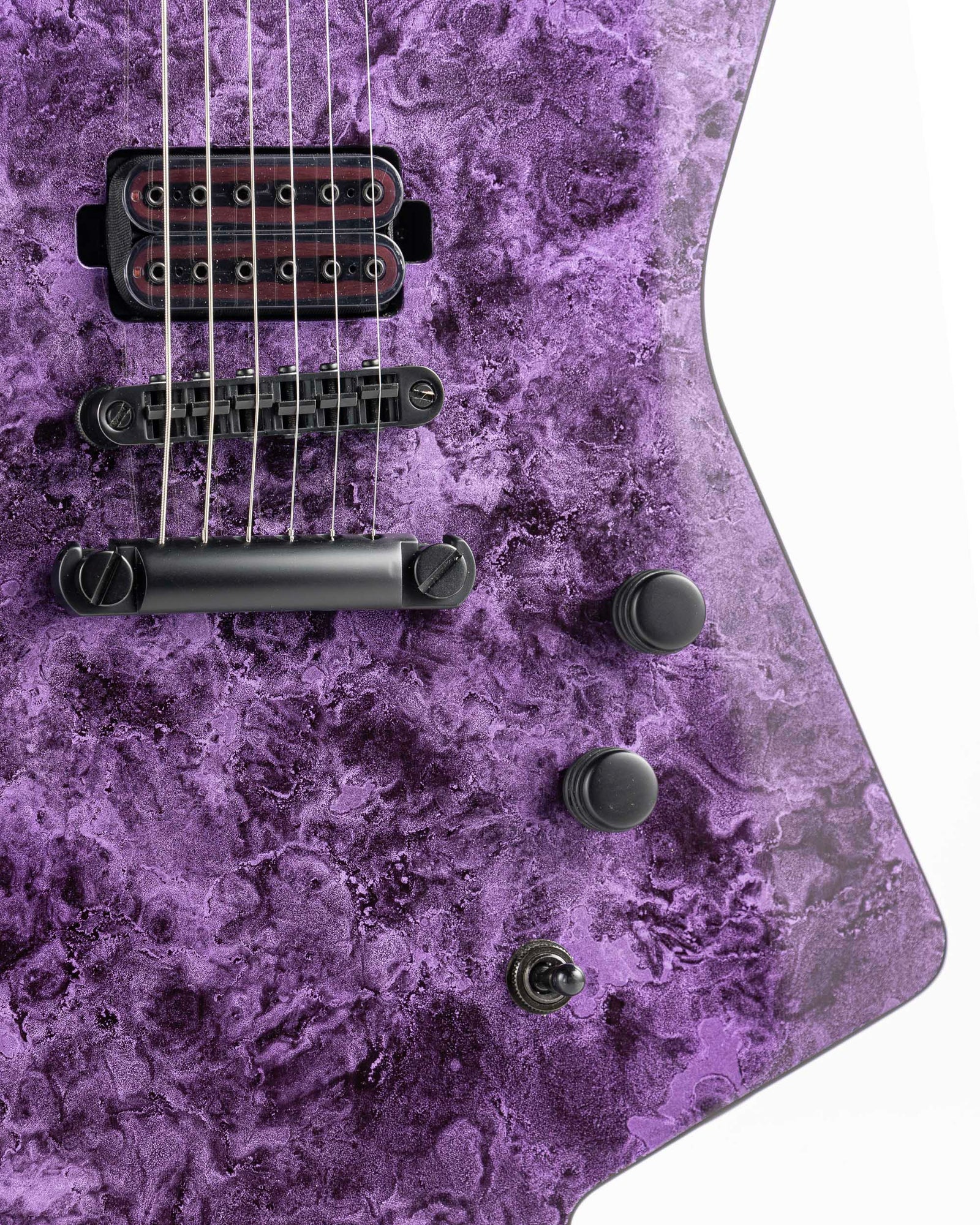 USED Schecter E-1 Apocalypse Electric Guitar - Purple Reign