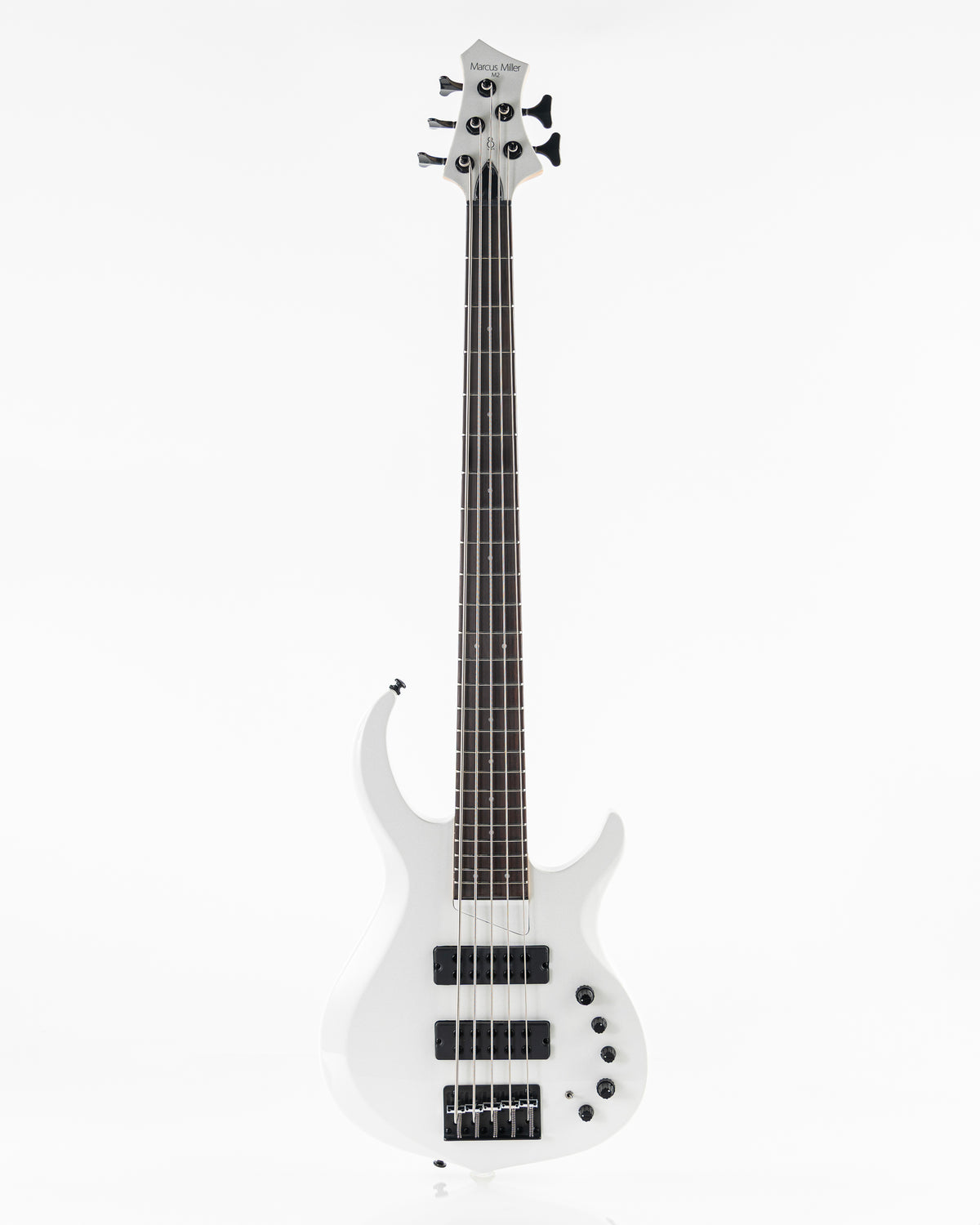 USED 2025 Sire Marcus Miller M2 5 String Electric Bass - White Pearl