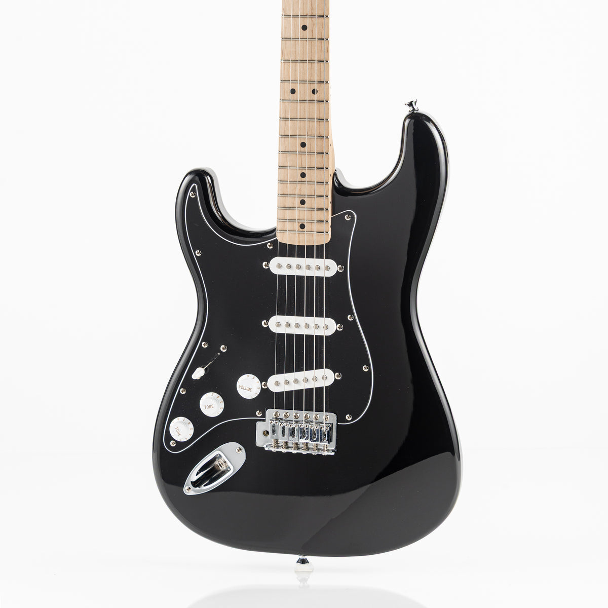 USED Squier Sonic Series Stratocaster Left Handed Electric Guitar - Gloss Black