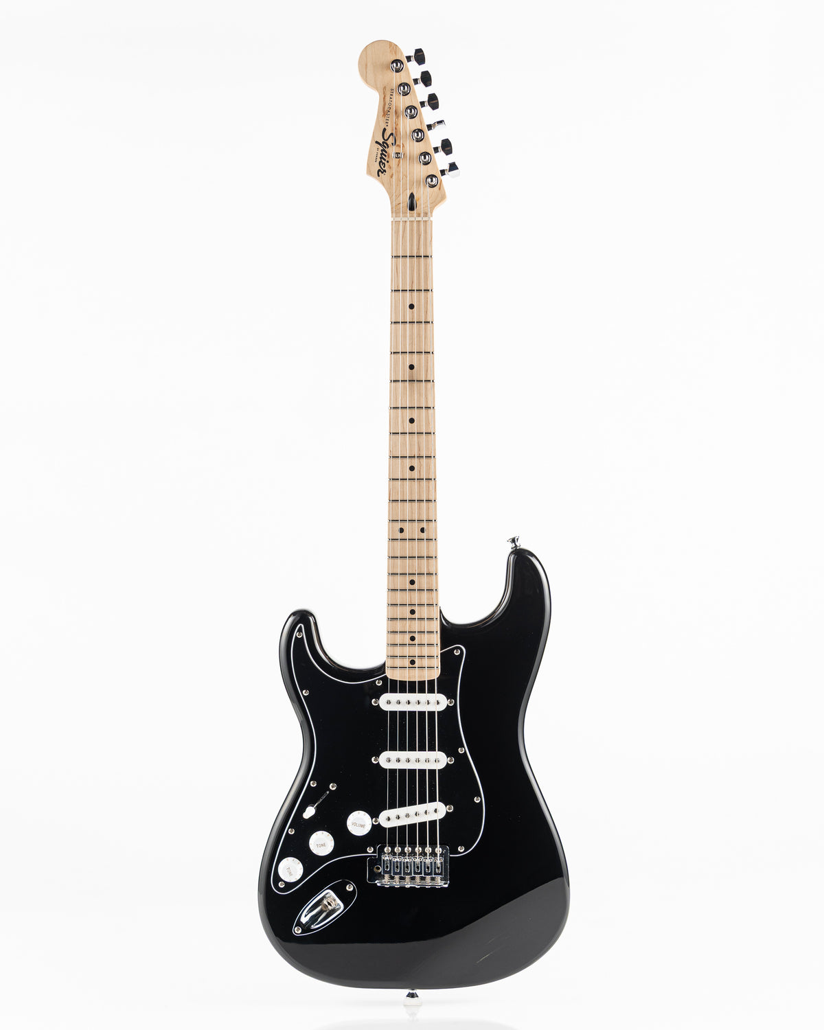 USED Squier Sonic Series Stratocaster Left Handed Electric Guitar - Gloss Black