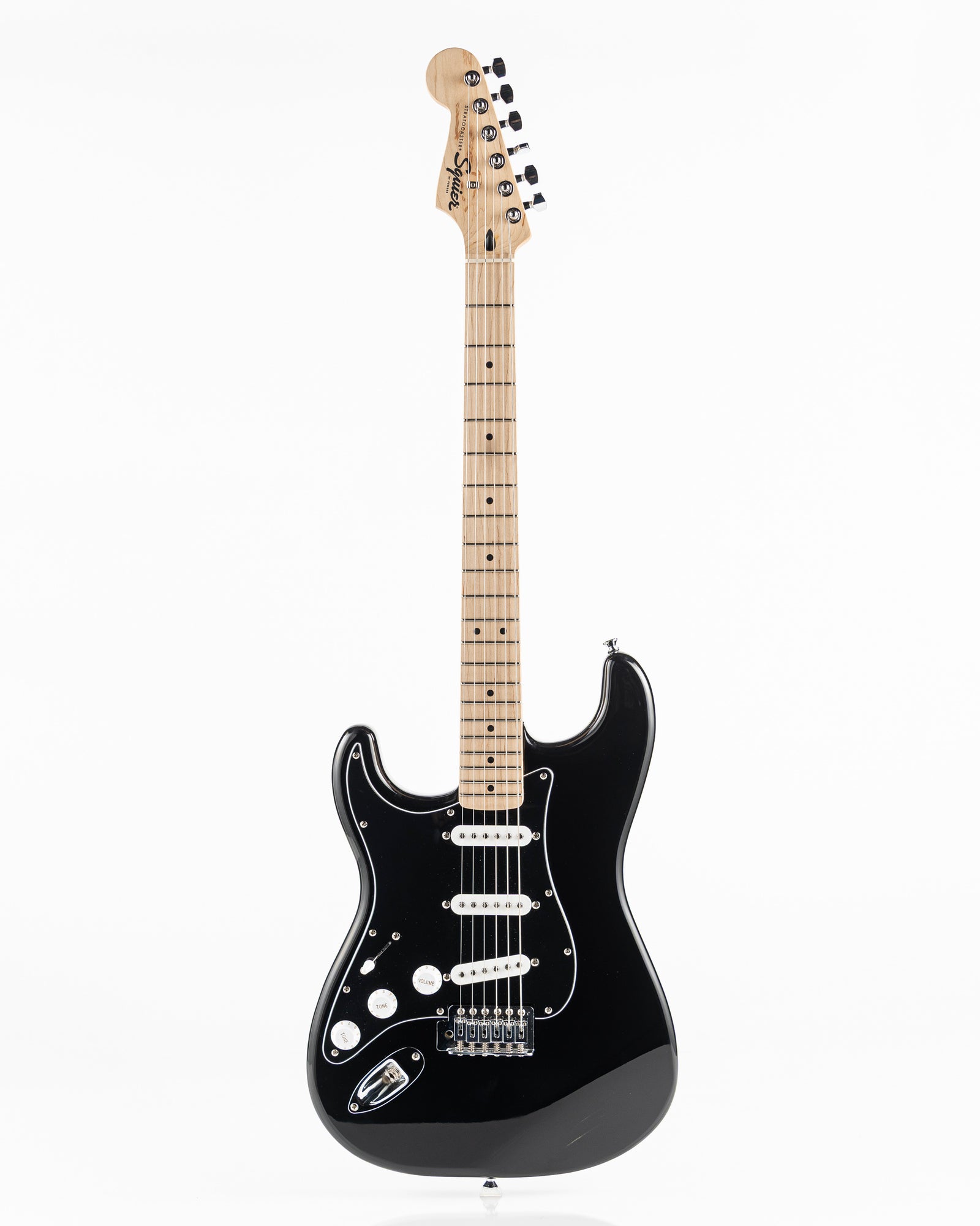 USED Squier Sonic Series Stratocaster Left Handed Electric Guitar - Gloss Black