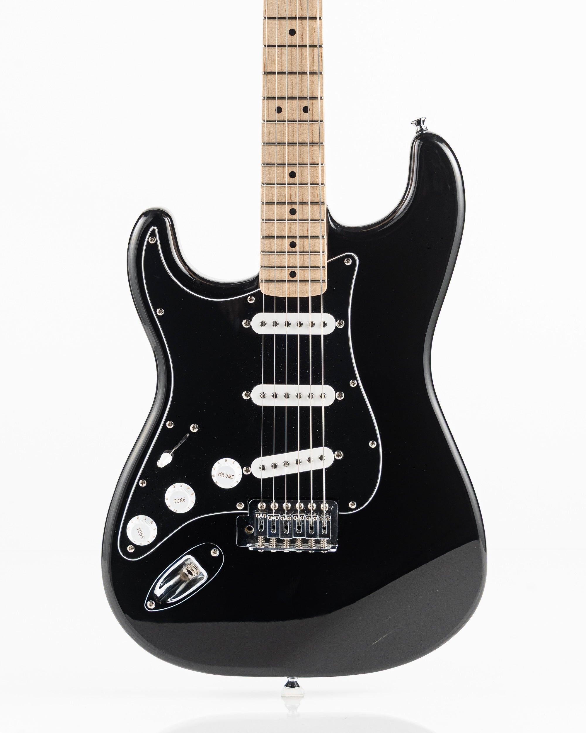 USED Squier Sonic Series Stratocaster Left Handed Electric Guitar - Gloss Black