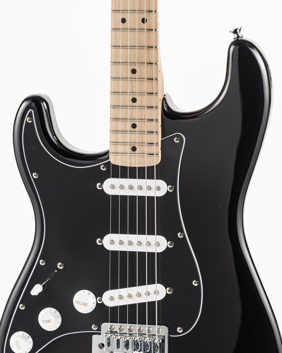 USED Squier Sonic Series Stratocaster Left Handed Electric Guitar - Gloss Black