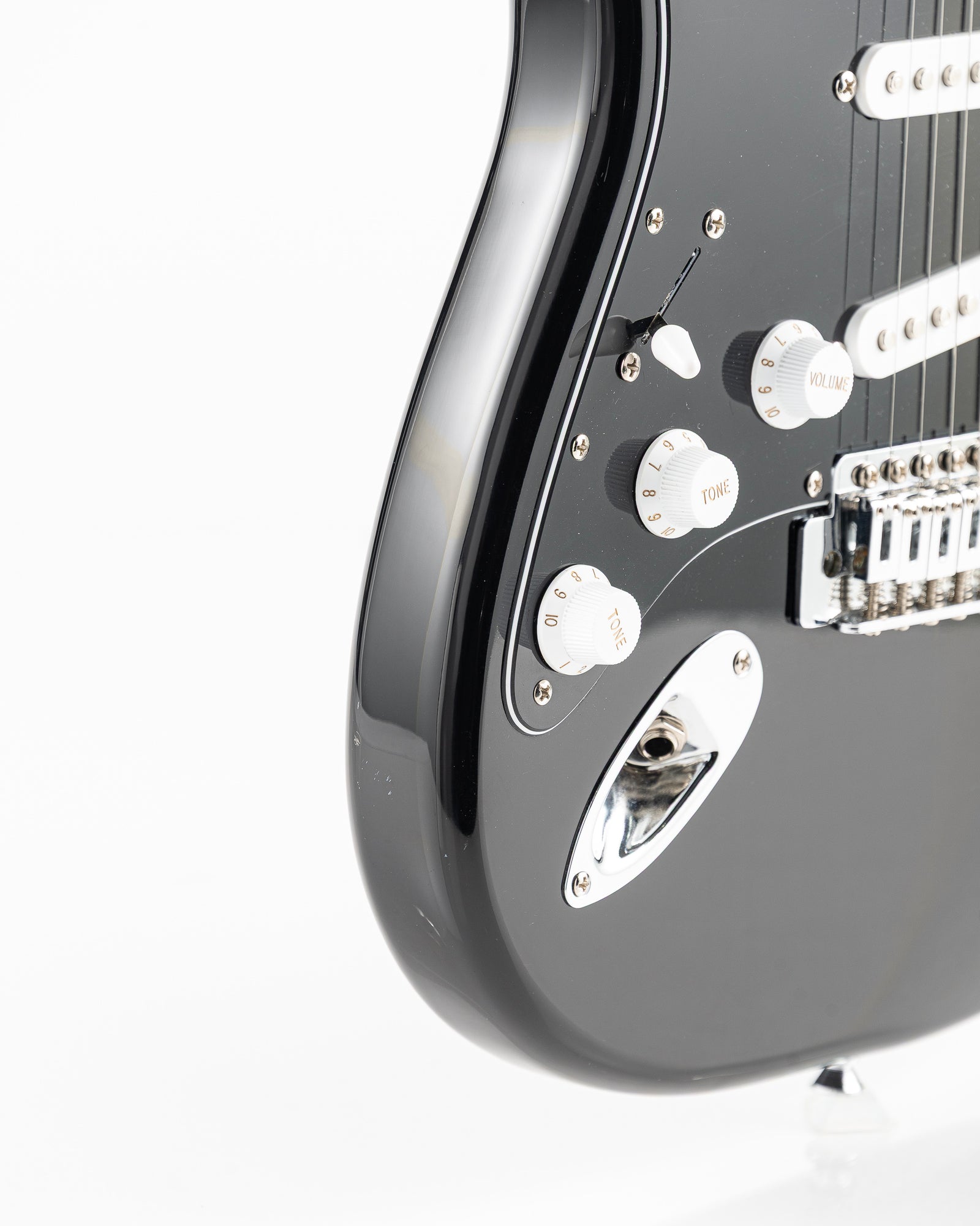 USED Squier Sonic Series Stratocaster Left Handed Electric Guitar - Gloss Black