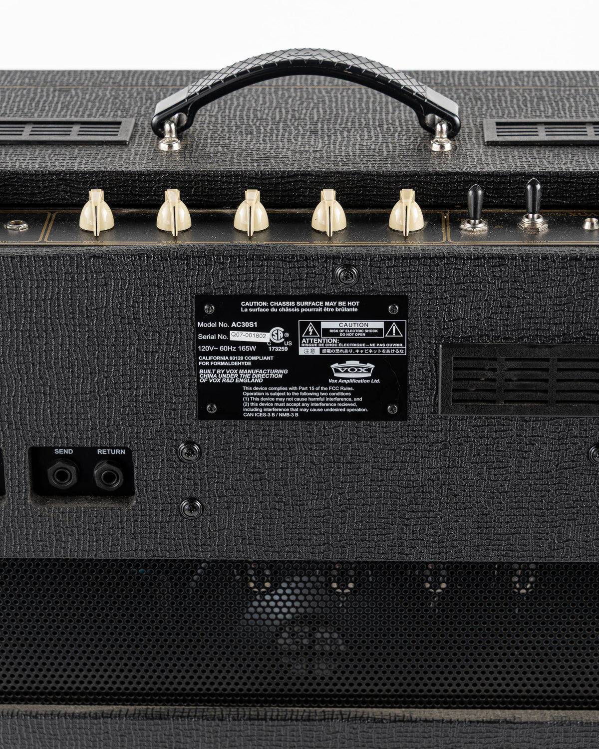 USED Vox AC30 S1 30 Watt Tube 1x12 Combo Guitar Amplifier