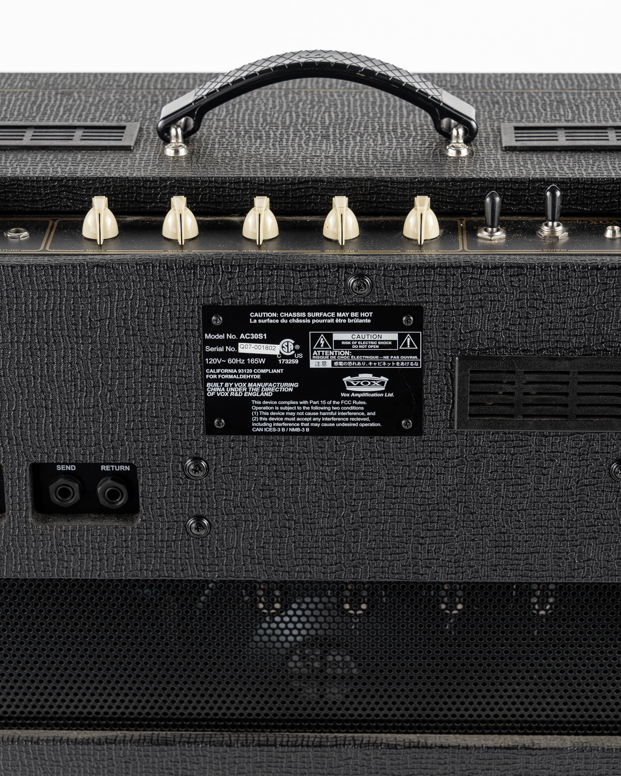 USED Vox AC30 S1 30 Watt Tube 1x12 Combo Guitar Amplifier